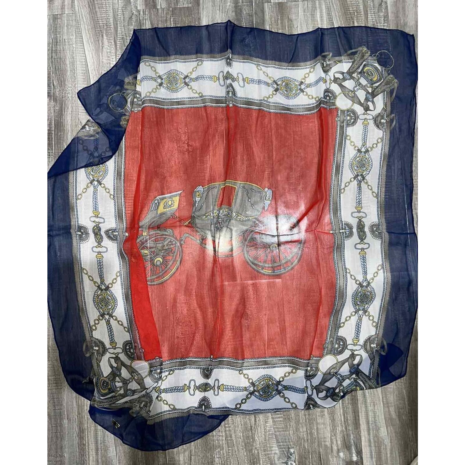 & Other Stories Women Handkerchief 100% Silk Bandana scarf A000361 Size 28 - 2 Thumbnail