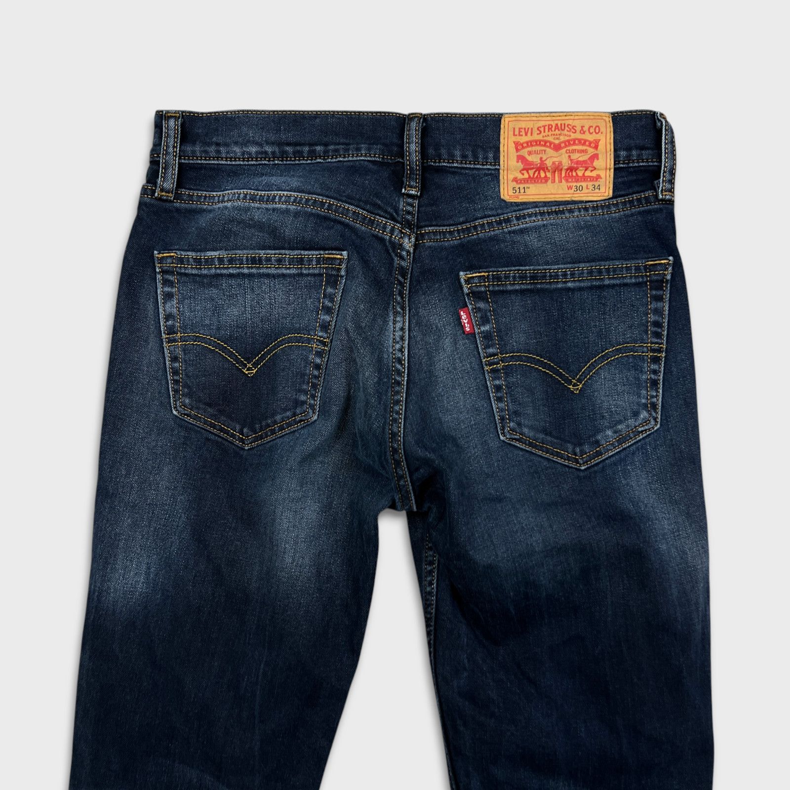 Levi's × Vintage Levi's 511 Jeans 30x29 Slim Fit Faded American Denim Pants Size US 30 / EU 46 - 7 Thumbnail