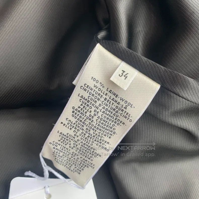 Hermes Hermes Wool and Leather Skirt, Knee-Length Mid-Length Size 42" / US 20 - 6 Thumbnail
