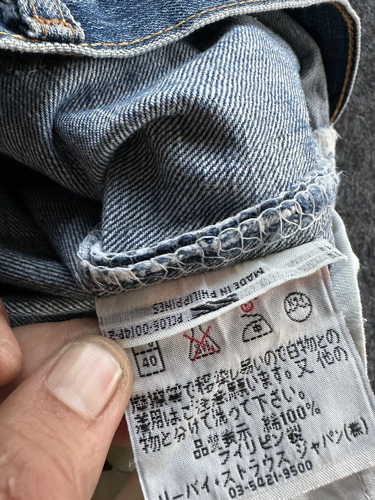 Levi's Levis 501 Distressed Blue Vintage Denim 30x28 D496 Size US 30 / EU 46 - 17 Thumbnail
