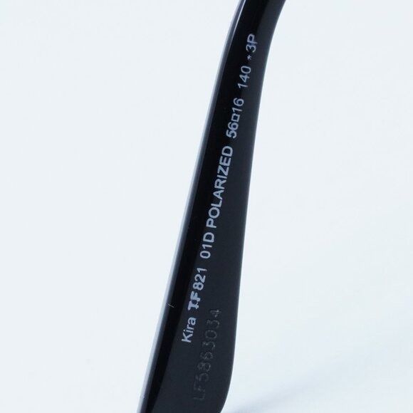 Tom Ford Tom Ford Kira FT0821 01D Sunglasses Black/Gold Cat Eye Frame Size ONE SIZE - 9 Thumbnail