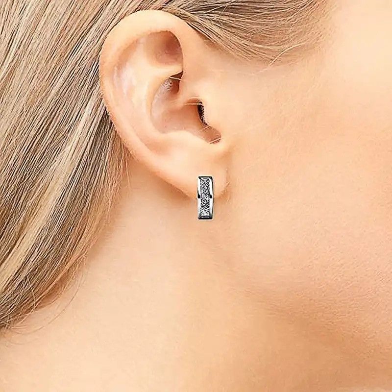 Jewelry × Vintage Sparkling Cubic Zirconia Circle Earrings Size ONE SIZE - 2 Thumbnail