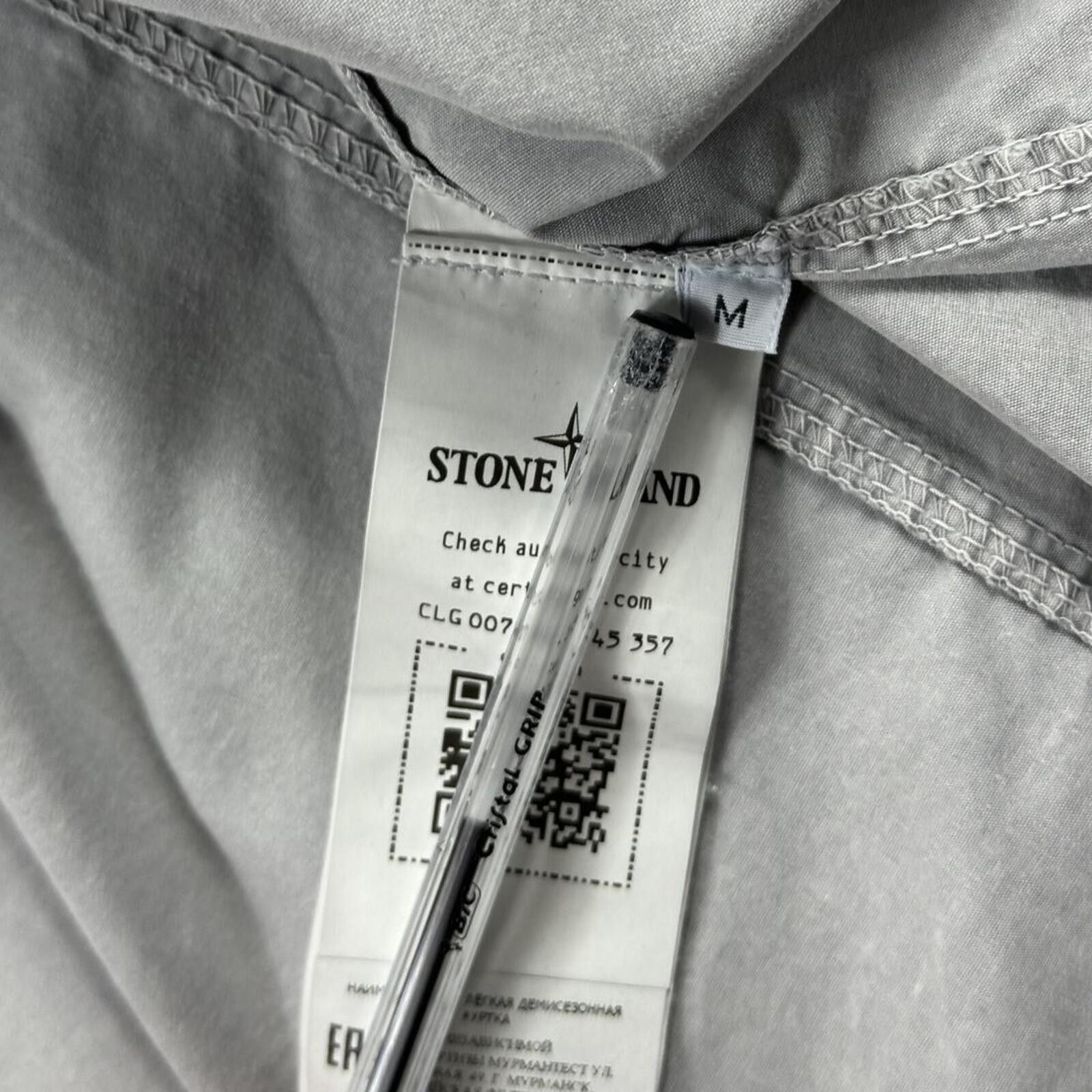 Stone Island Stone Island Zip Up Overshirt Light Grey Medium Size US M / EU 48-50 / 2 - 5 Thumbnail