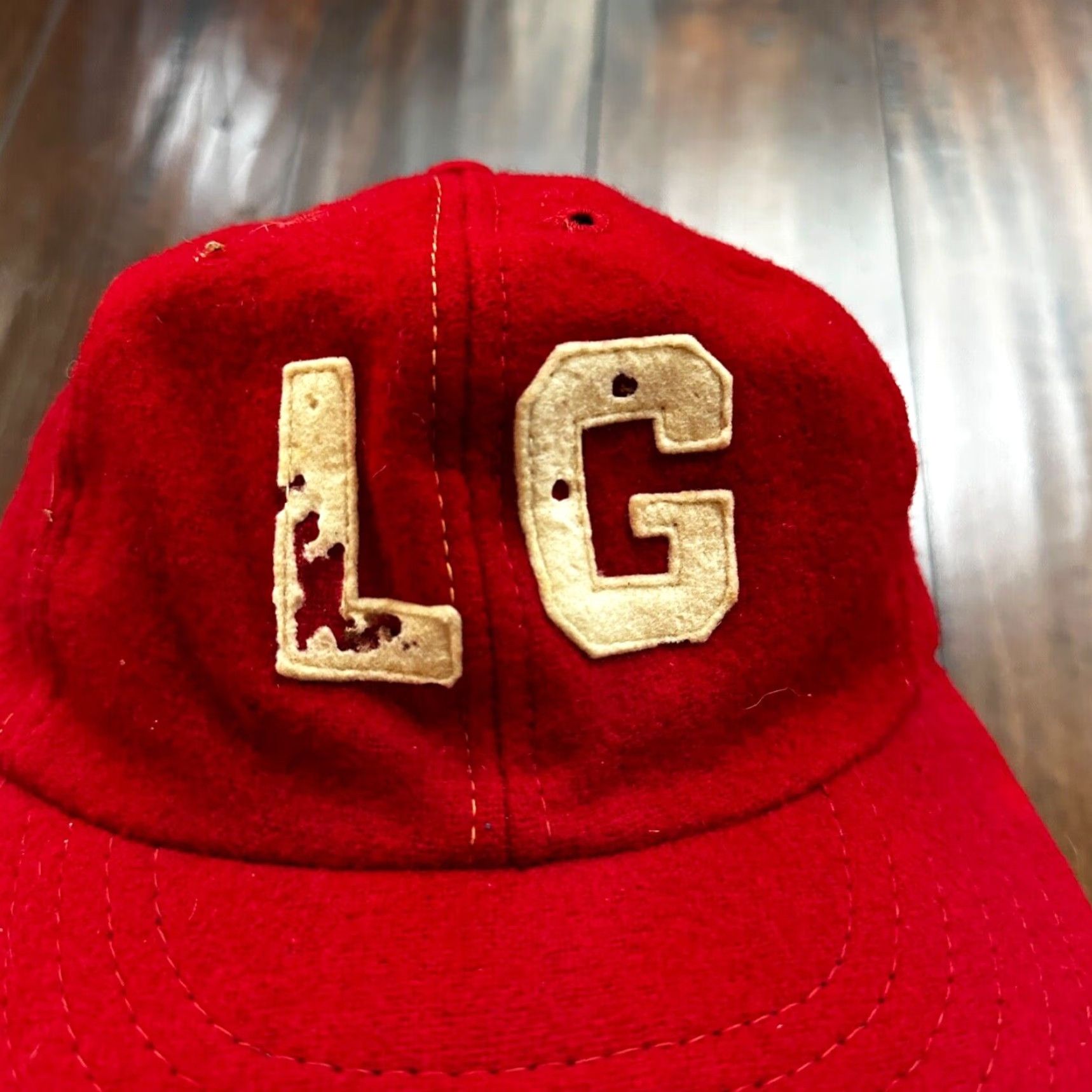 Vintage VINTAGE Red Snapback Hat Cap 1960s 70s 80s 90s Rockabilly Hip Mens One Size Size ONE SIZE - 3 Thumbnail