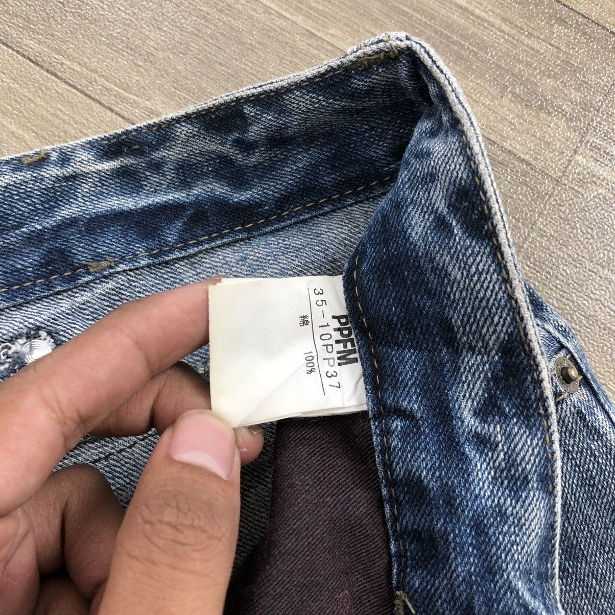 PPFM 2000s PPFM Distressed Lgb Bondage Multipocket Cargo Jeans Size US 31 - 9 Thumbnail