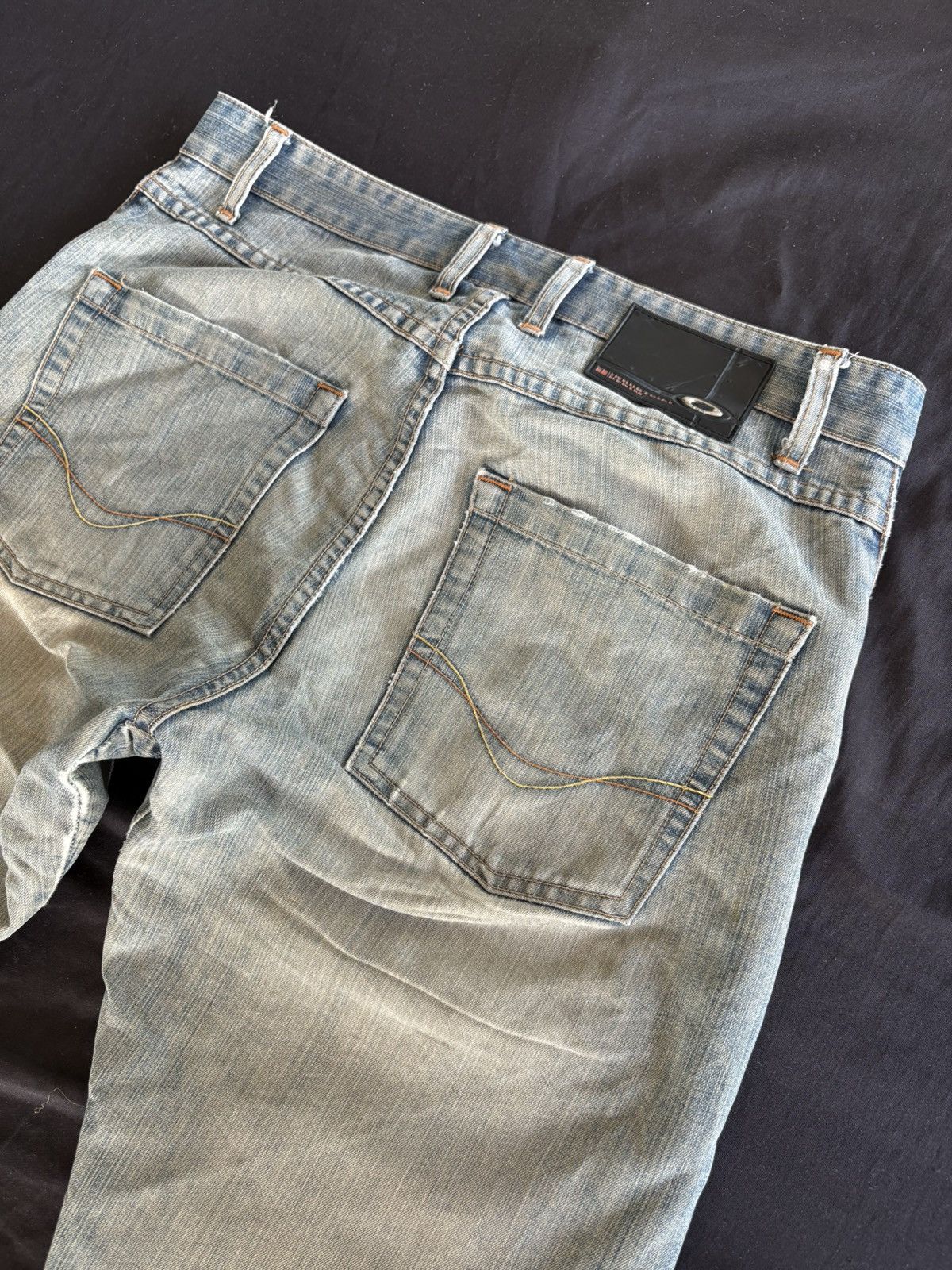 Oakley Rare Vintage Oakley Denim Faded Wash Flare Jeans Pants Size US 33 - 11 Thumbnail