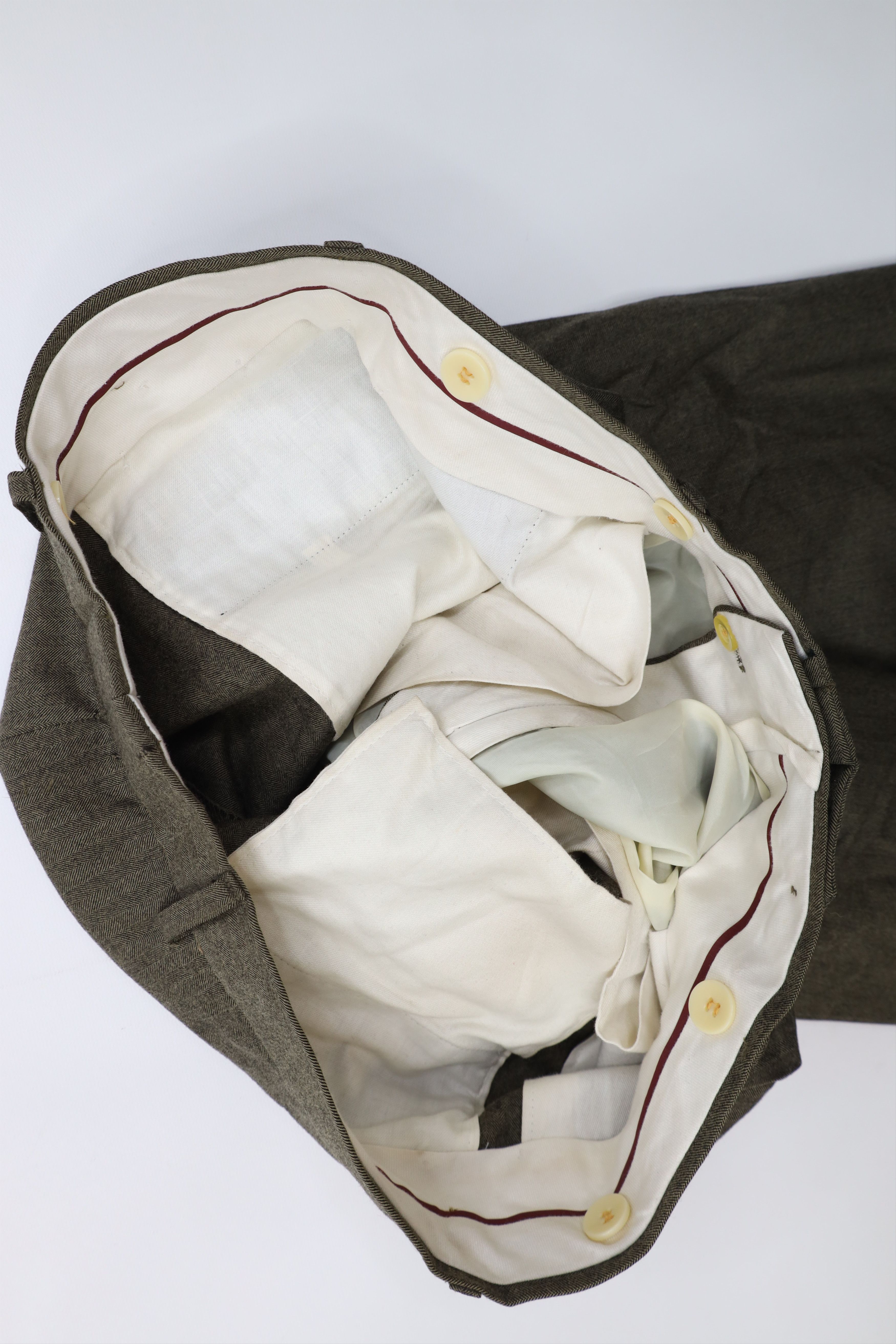 Vintage Vintage 90s Streetwear Wool Herringbone Wide Leg Chino Pants Size US 36 / EU 52 - 9 Thumbnail