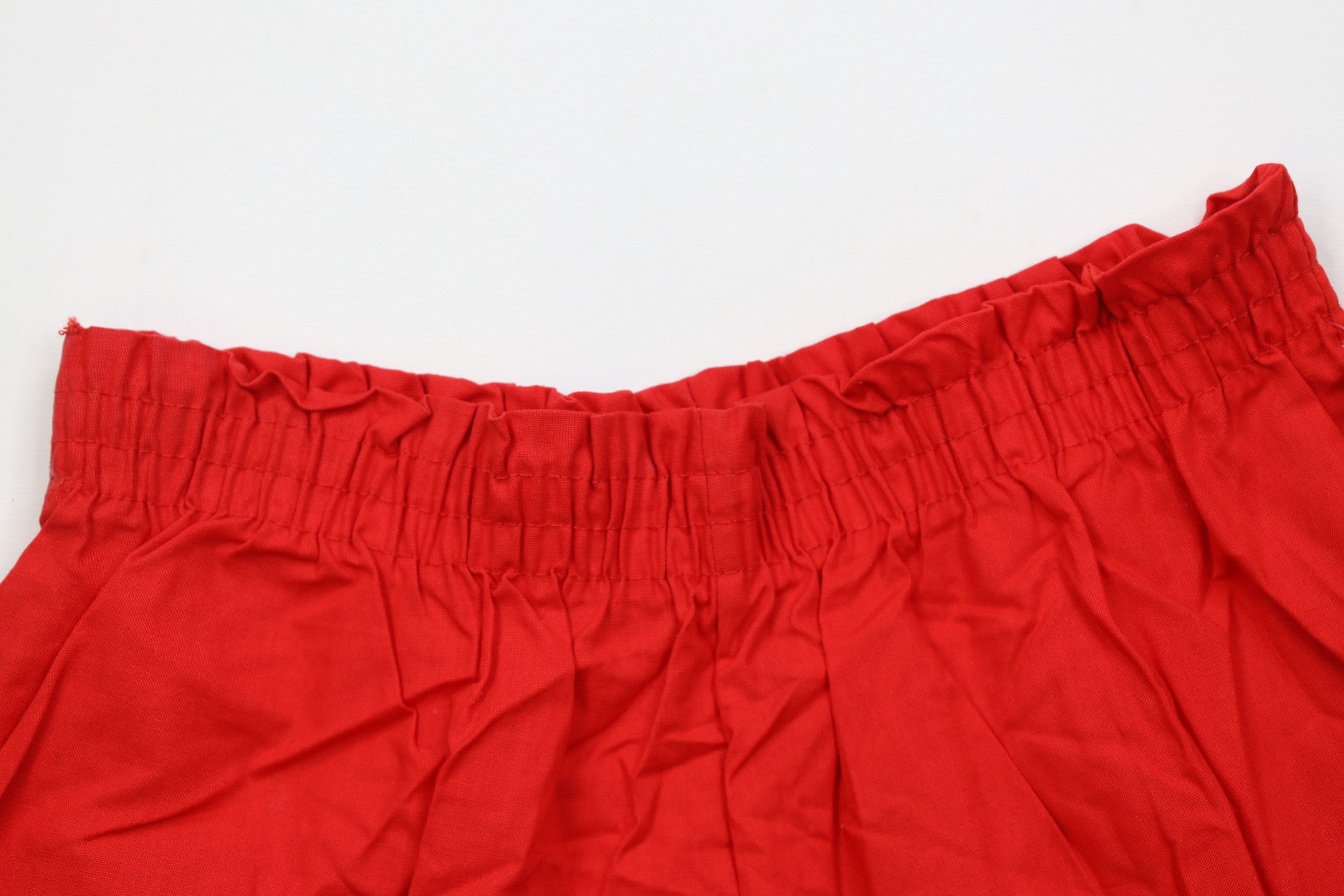 Vintage Deadstock Vintage 90s Streetwear Blank Shorts Red Cotton USA Size 36" / US 14 / IT 50 - 2 Thumbnail