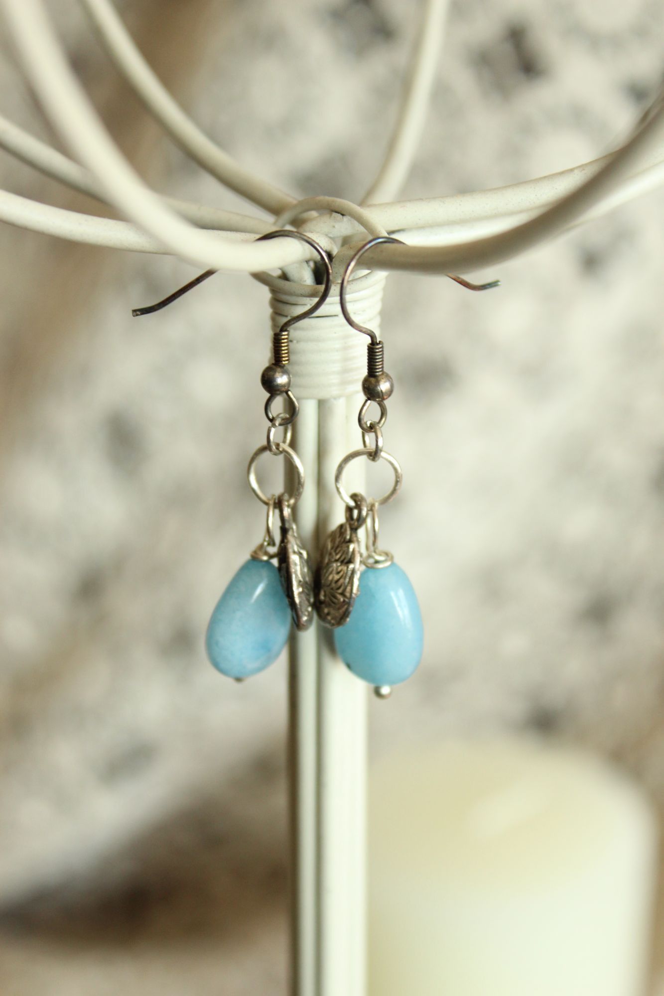 Other Dragonfly Necklace and Earrings set, with Blue beads, Jewelr Size ONE SIZE - 3 Thumbnail