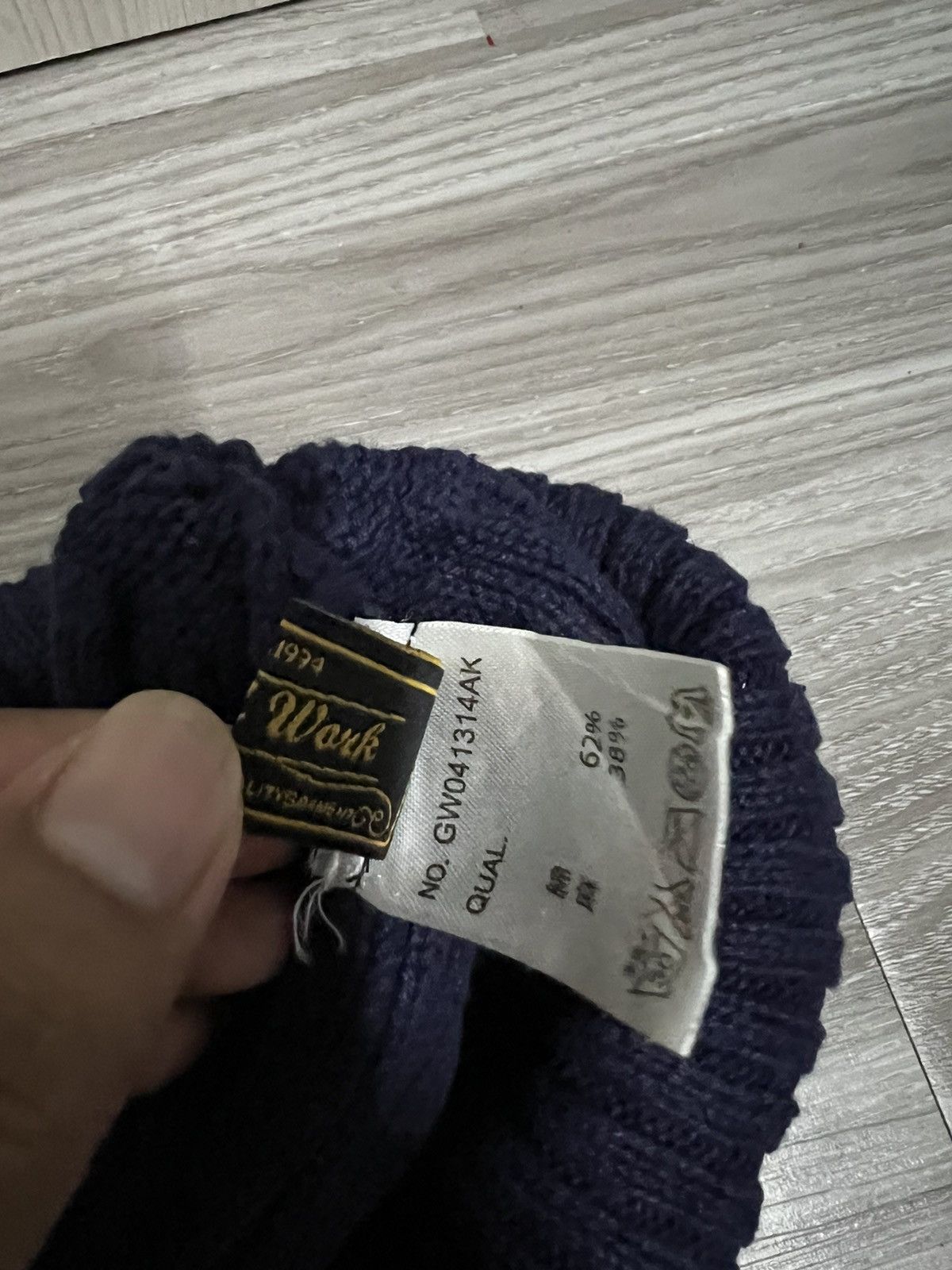 Global Work × Indigo Japanese Brand Global Work Indigo Beanie Hat Size ONE SIZE - 7 Thumbnail