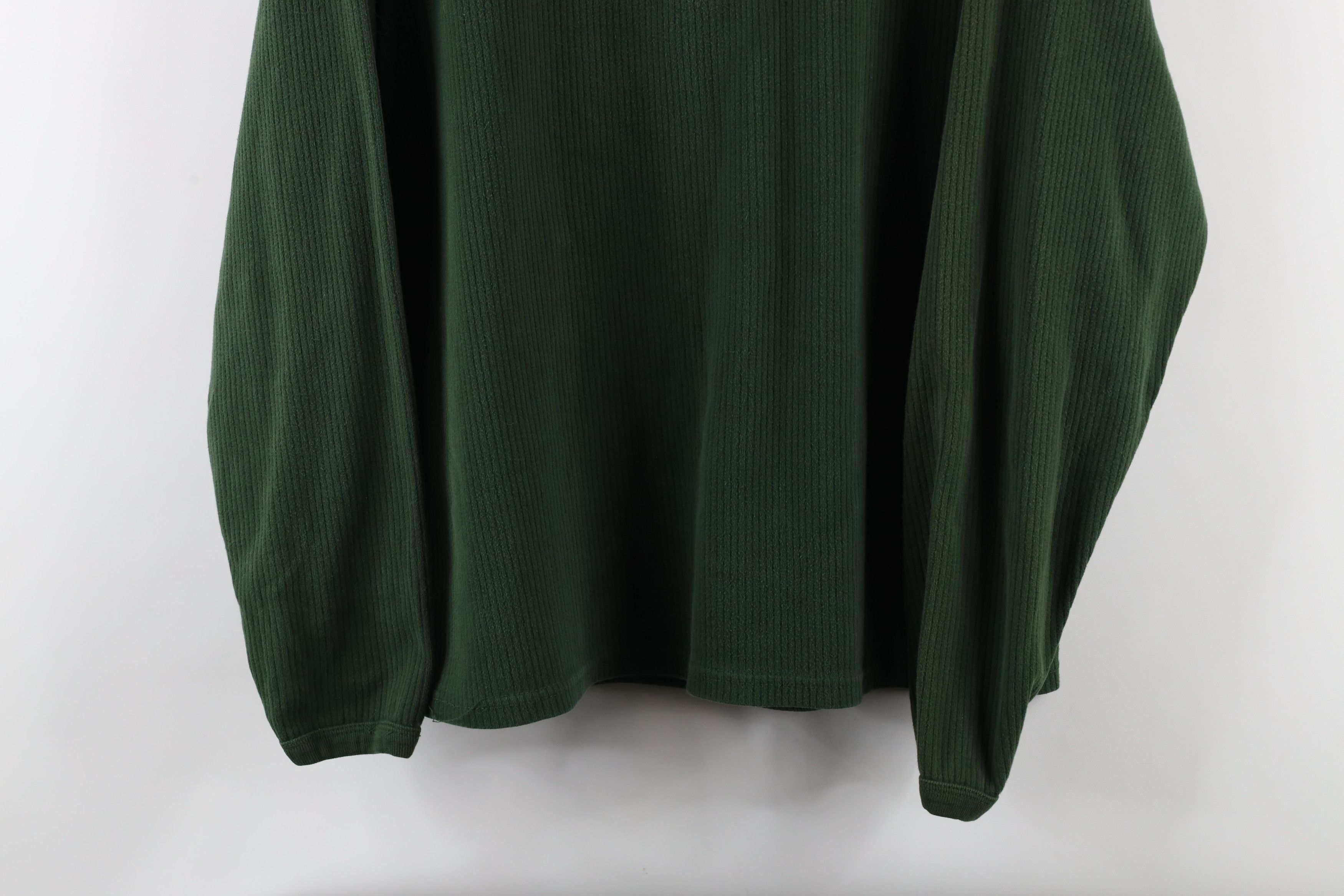 Vintage Vintage 90s Streetwear Ribbed Knit Boxy Fit Henley T-Shirt Size US L / EU 52-54 / 3 - 3 Thumbnail