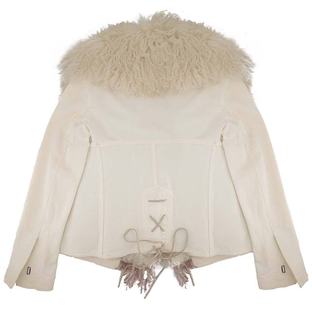 Gucci SHEARLING FUR DENIM JACKET Size M / US 6-8 / IT 42-44 - 2 Thumbnail
