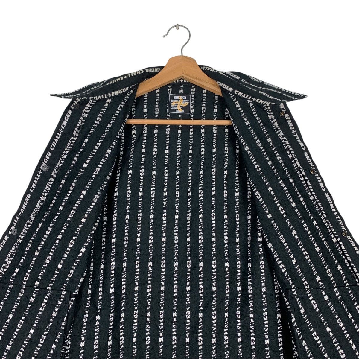 CHALLENGER CHALLENGER All Over Striped Logo Casual Jacket #1289-C58 Size US M / EU 48-50 / 2 - 12 Thumbnail