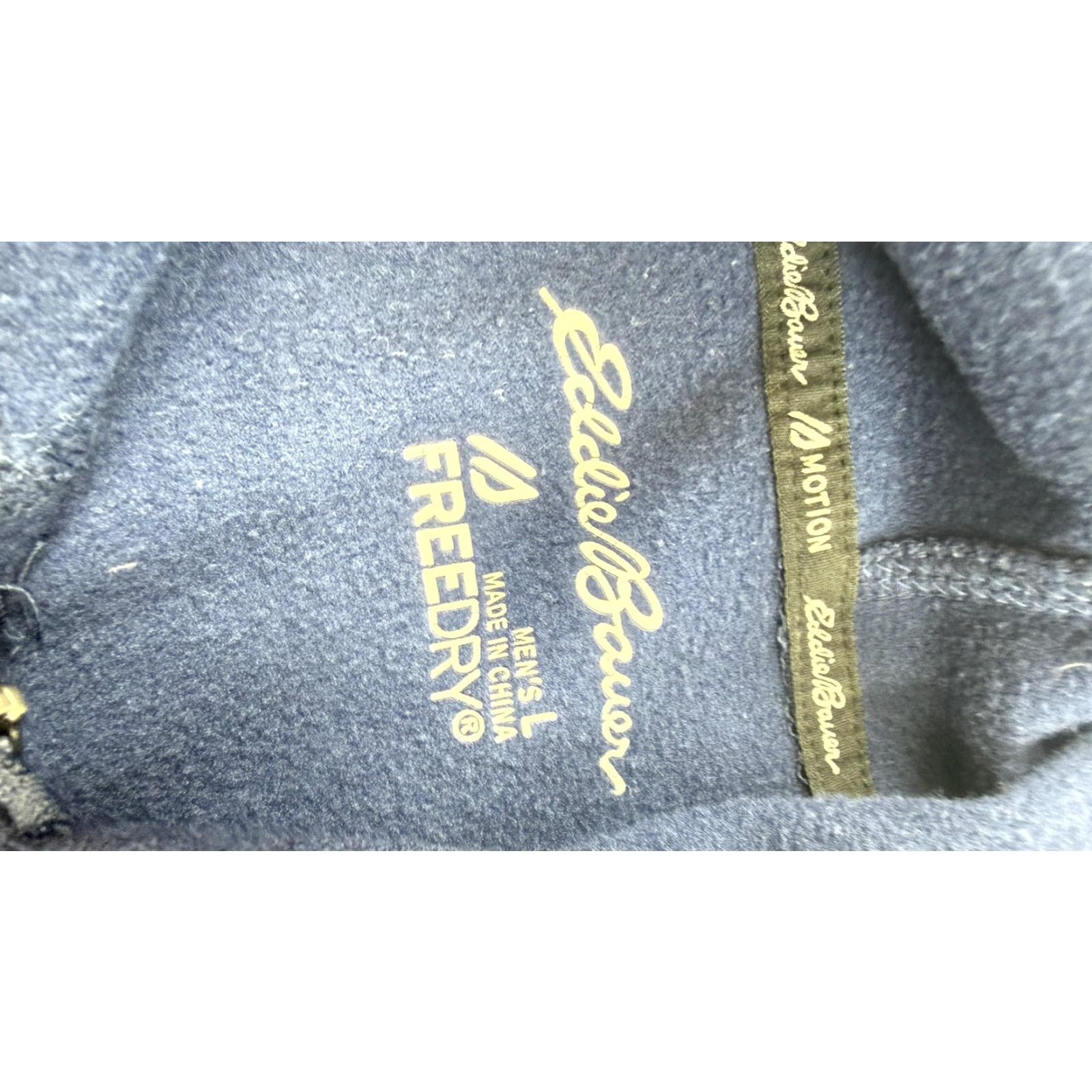 Eddie Bauer Eddie Bauer Hoodie Mens Large Blue Motion FreeDry Full Zip Fleece Size US L / EU 52-54 / 3 - 6 Thumbnail