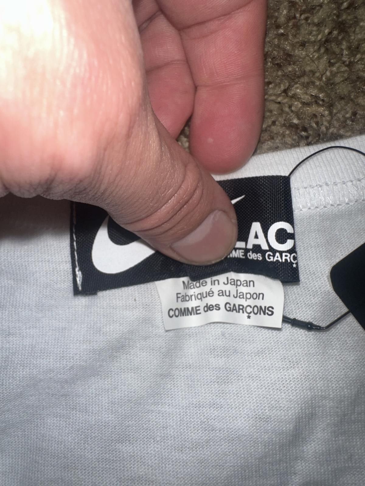 Nike Nike Men’s Comme Des Garçons Slogan-Print T-Shirt Size US L / EU 52-54 / 3 - 5 Thumbnail