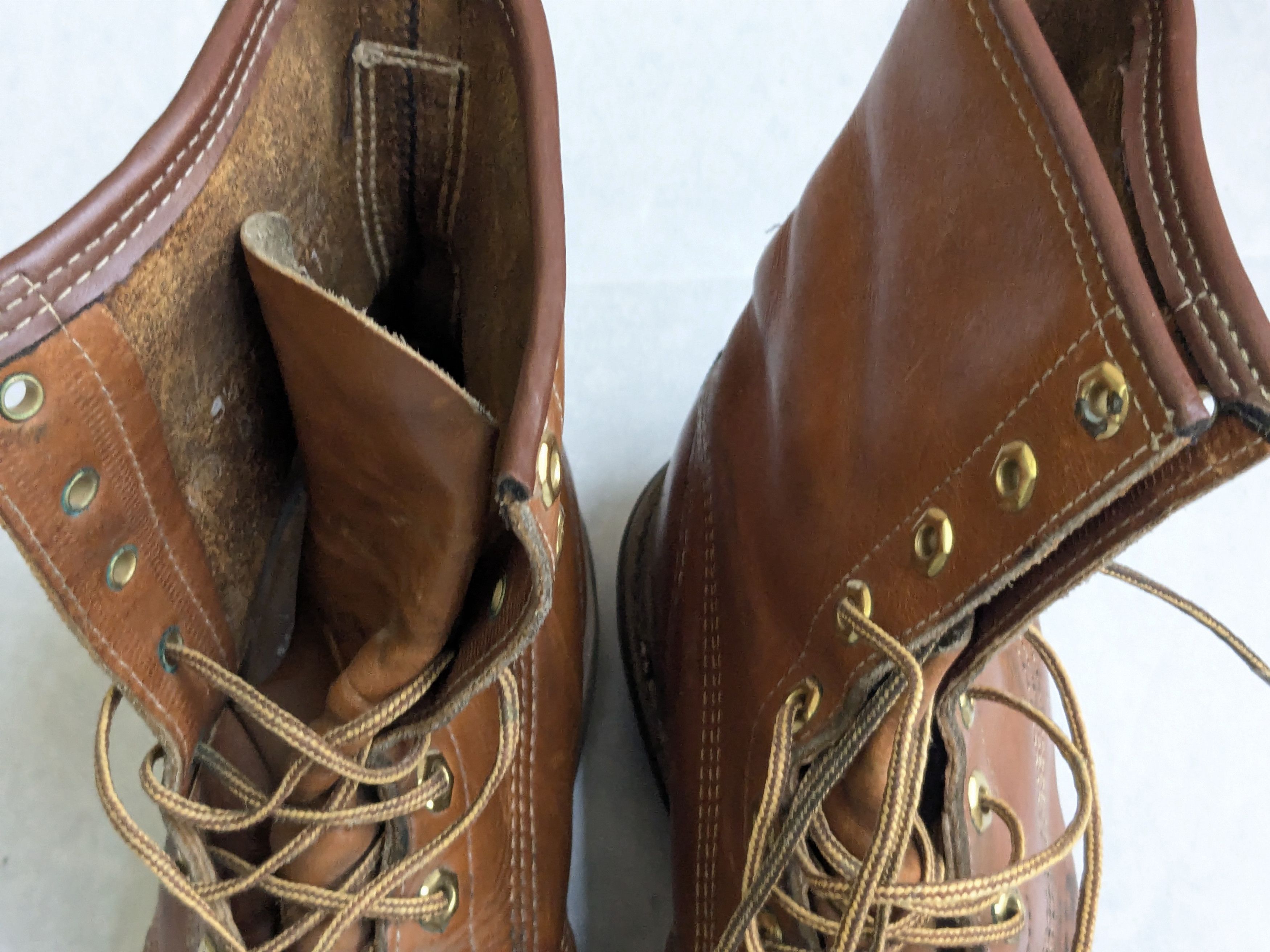 Vintage Vintage Combat Boots 9.5 Brown Leather Moc Toe Size US 9.5 / EU 42-43 - 2 Thumbnail