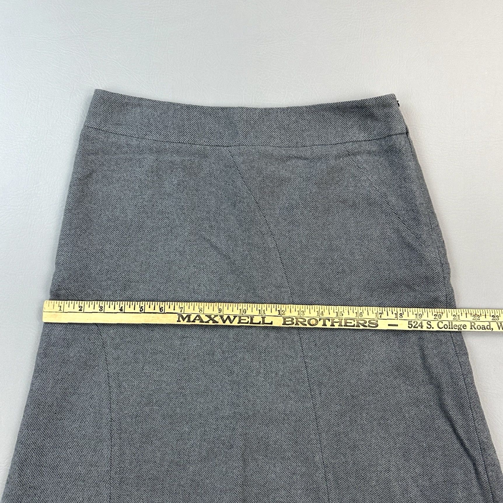Eddie Bauer Eddie Bauer Skirt Women's 12 Gray Novelty Pattern Wool Blend A-Line Casual NWT Size 34" / US 12 / IT 48 - 6 Thumbnail