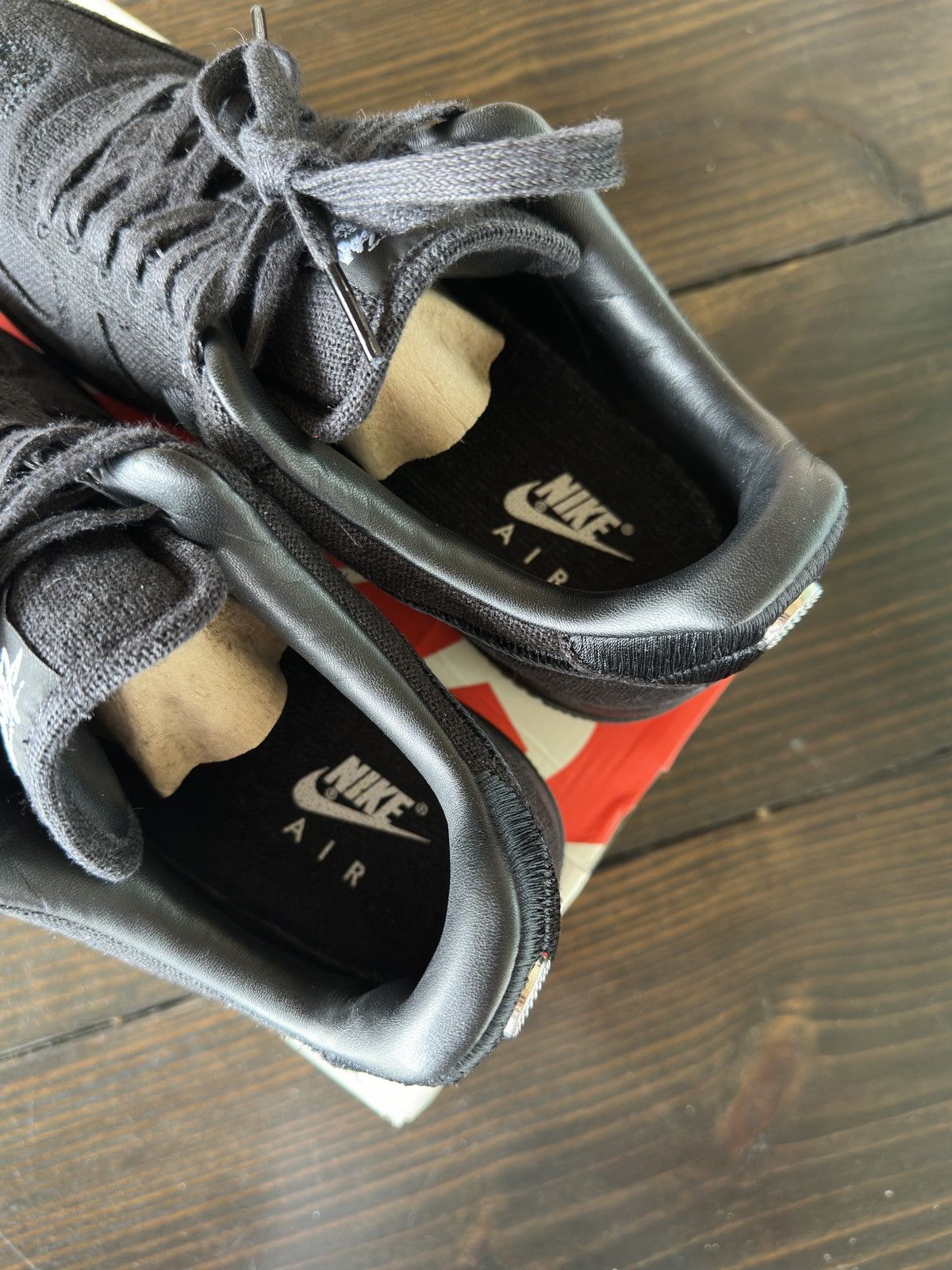 Nike × Stussy Stussy x Nike Air Force 1 Low Black Size US 10.5 / EU 43-44 - 10 Thumbnail