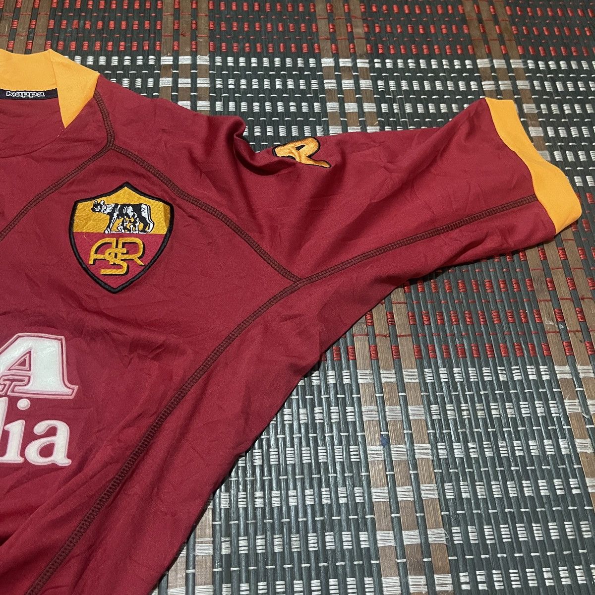 Kappa × Vintage Vintage 2001 -02 As Roma Home Jersey #24 Delvecchio Size US L / EU 52-54 / 3 - 8 Thumbnail