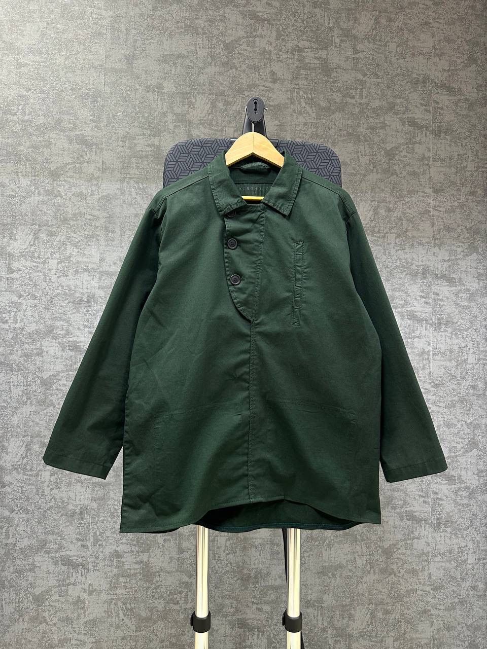 Rundholz × Vintage Vintage Rundholz DIP Green Print Long Shirt Big Logo Size US M / EU 48-50 / 2 - 2 Thumbnail