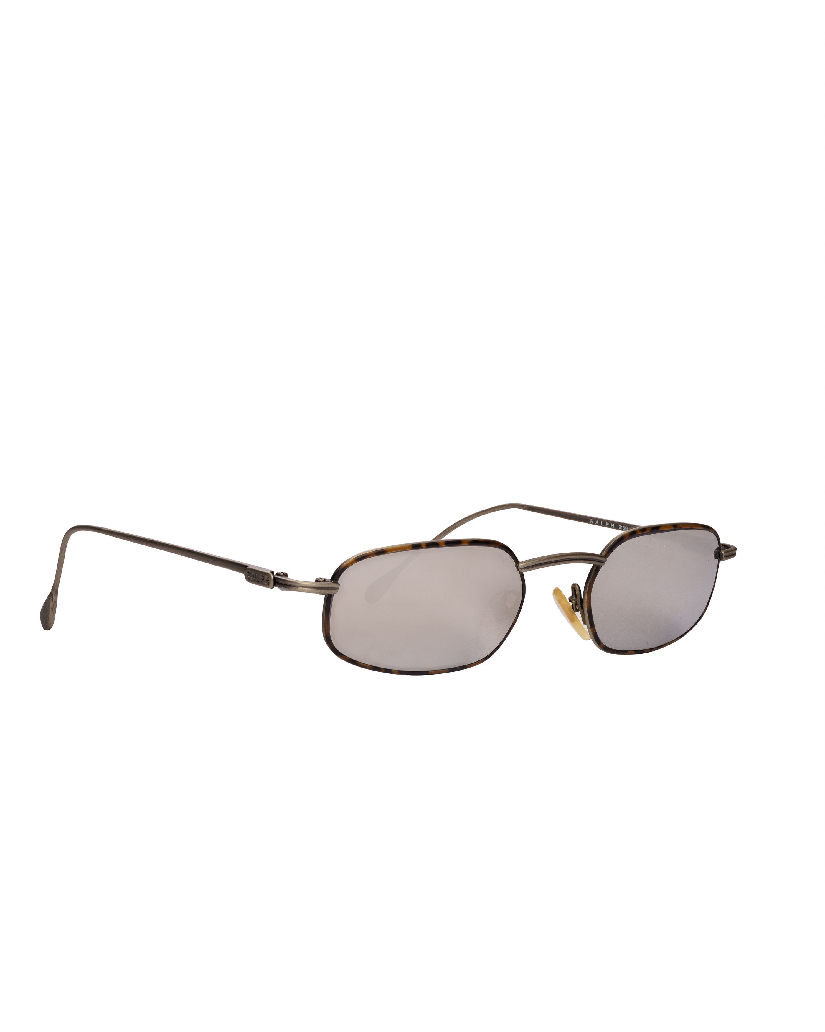 Ralph Lauren Ralph Lauren '90s Havana & Silver Mirror Lens Sunglasses Size ONE SIZE - 3 Thumbnail