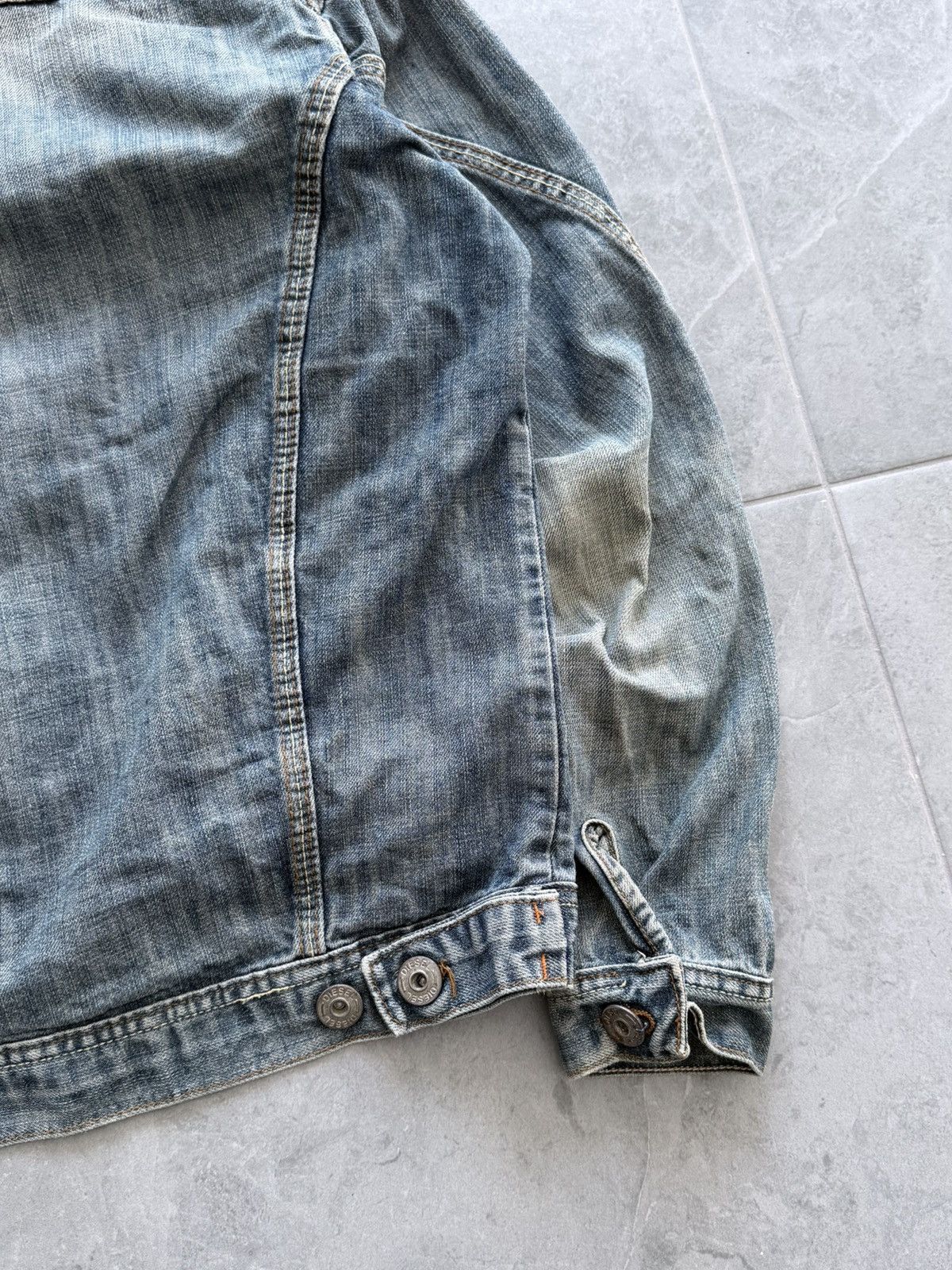Diesel 00s Diesel Washed Faded Denim Jacket Size US M / EU 48-50 / 2 - 7 Thumbnail
