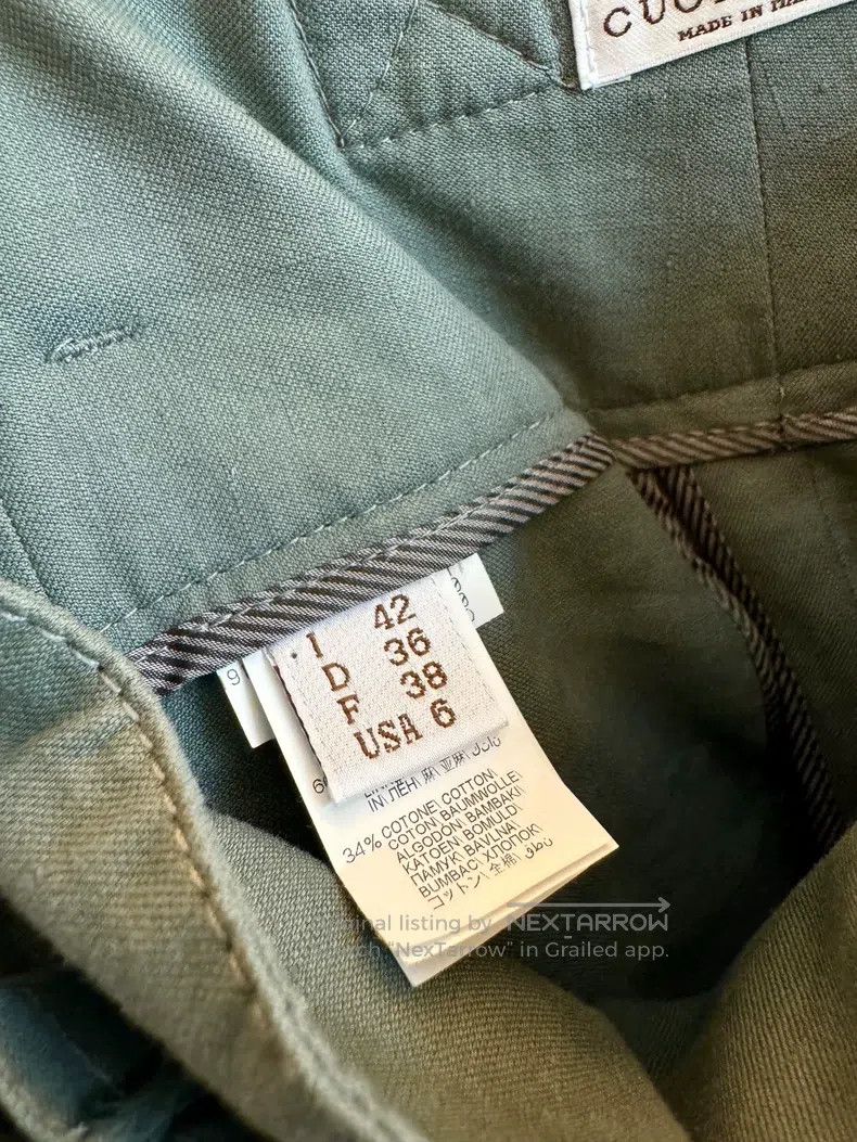 Brunello Cucinelli Brunello Cucinelli Cotton Linen Wide Waistband Casual Pant Size 27" / US 4 / IT 40 - 6 Thumbnail