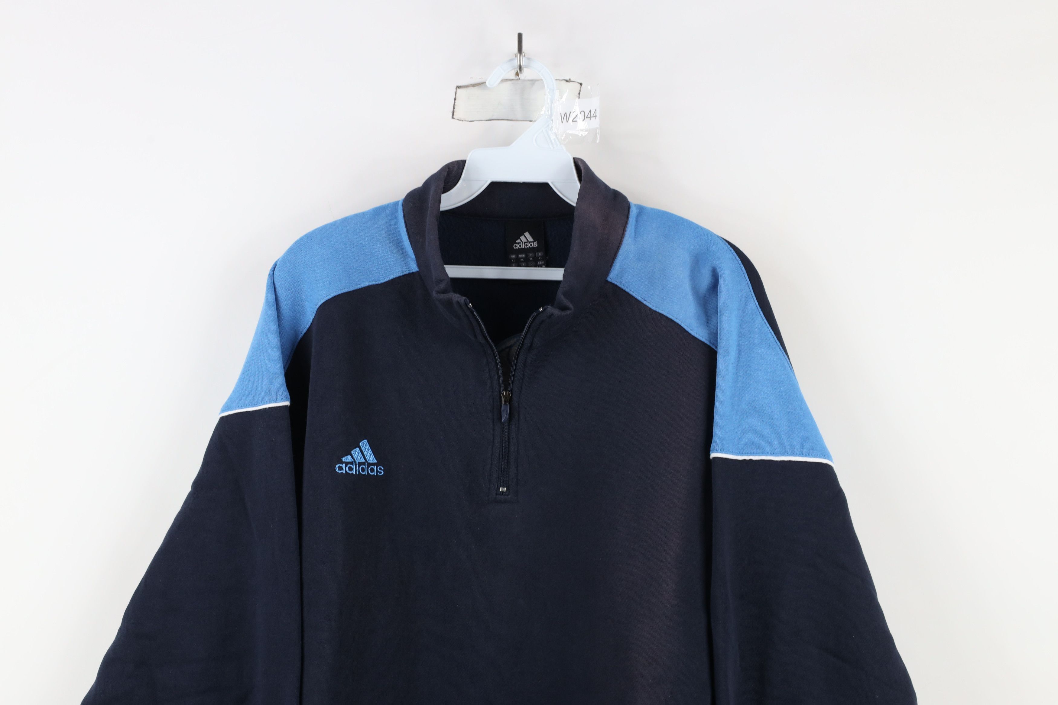 Adidas × Vintage Vintage Adidas Soccer Spell Out Half Zip Pullover Sweatshirt Size US XL / EU 56 / 4 - 2 Thumbnail