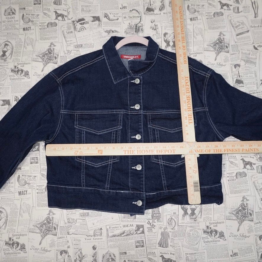 UNIONBAY XL - Vintage Y2K union Bay femme 2000s denim trucker jacket Size XL / US 12-14 / IT 48-50 - 4 Thumbnail