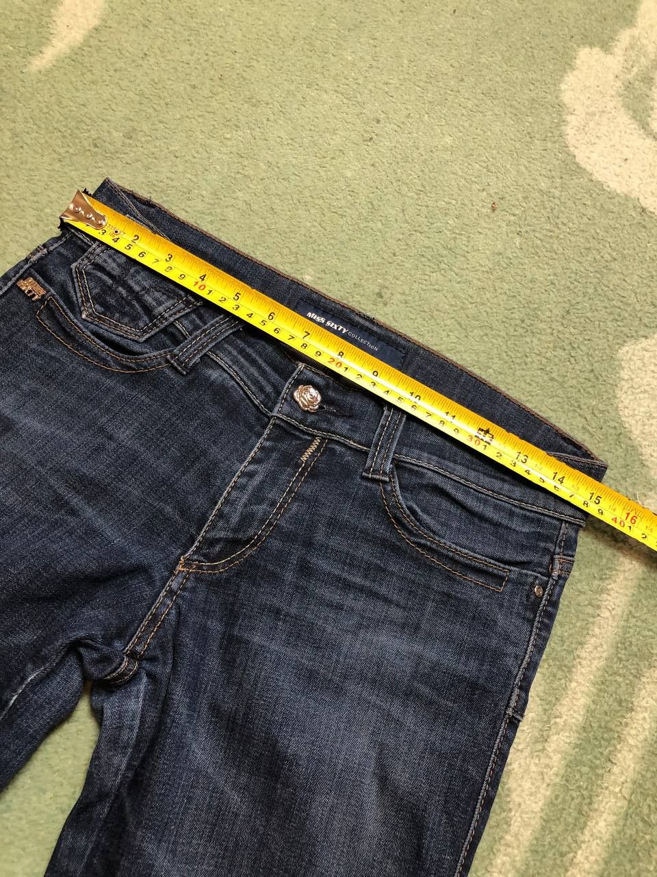 Miss Sixty Miss Sixty jeans blue vintage crazy Y2K made in Italy Size 29" - 16 Thumbnail