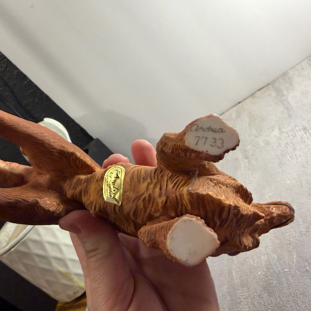 No Fear VINTAGE Andrea by Sadek Japan IRISH SETTER Dog Figurine Size 26 - 6 Thumbnail