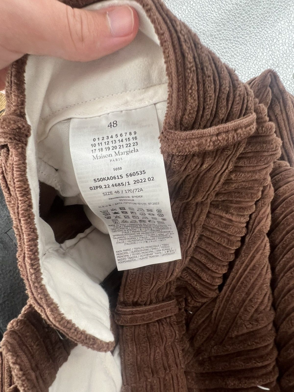 Designer × Maison Margiela Maison Margiela Brown Corduroy Cropped Pants Size US 32 / EU 48 - 4 Thumbnail