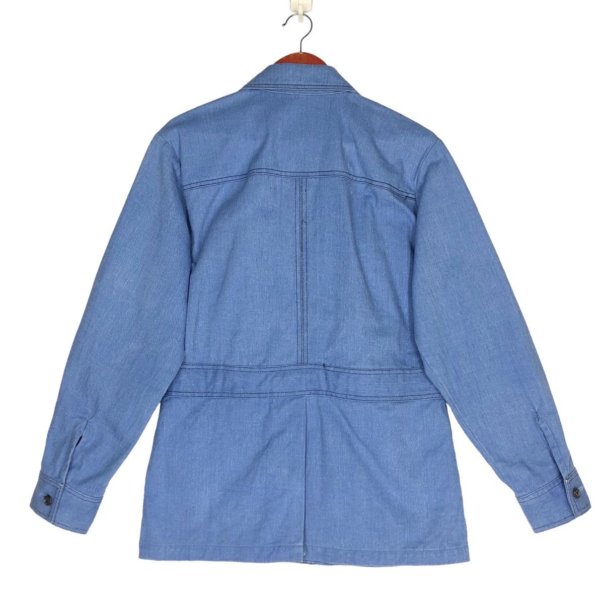 Japanese Brand Mitsubishi Matsuzakaya Ginza Denim Jacket Size M / US 6-8 / IT 42-44 - 2 Thumbnail