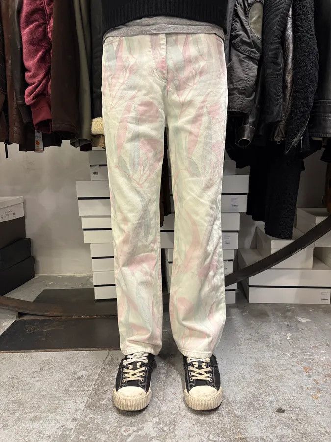 Chanel Chanel Flowers Pink Easter Pants Size 25" / US 0 / IT 36 - 2 Thumbnail