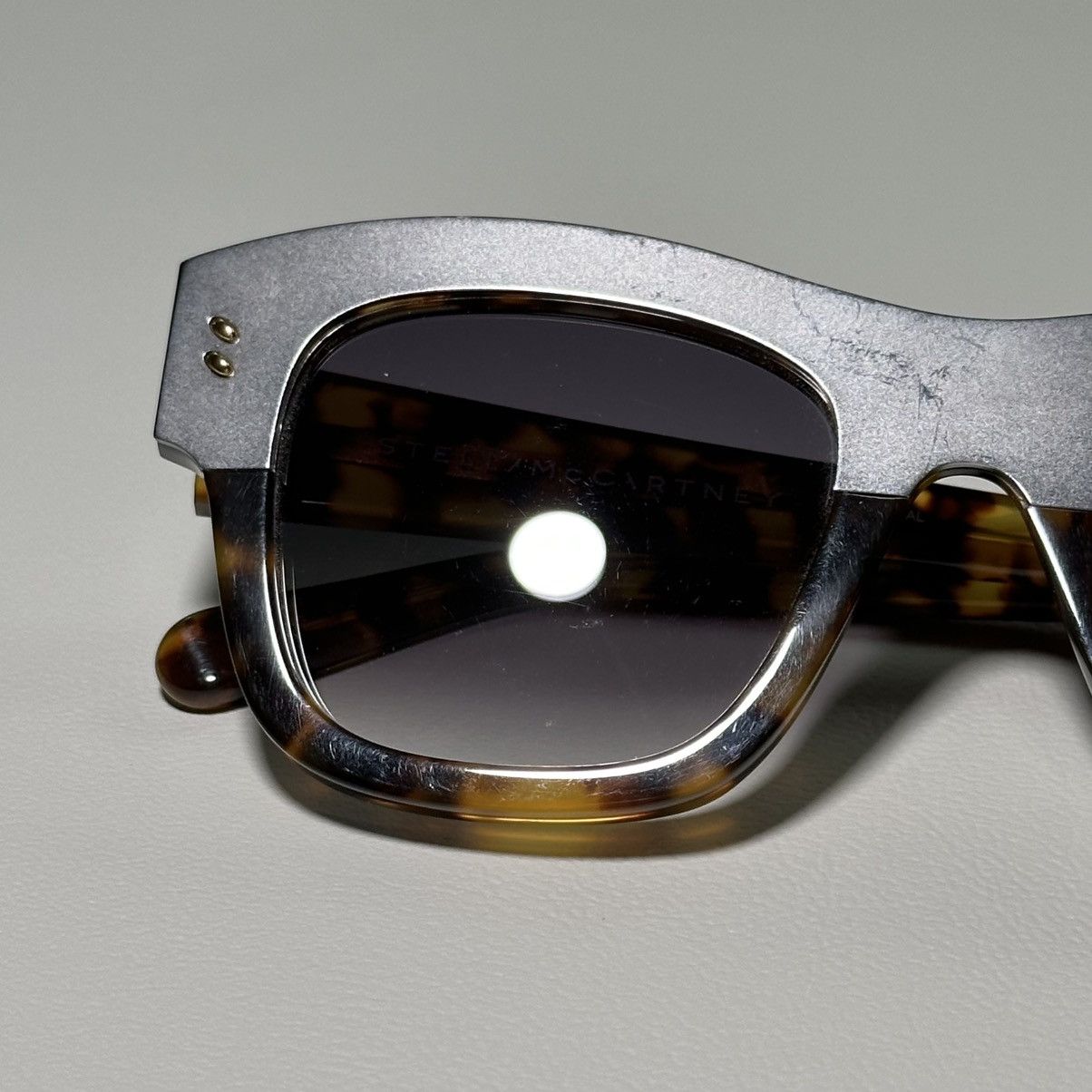 Stella McCartney Stella McCartney SC0047S Square / Cat eye Havana Sunglasses Size ONE SIZE - 7 Thumbnail