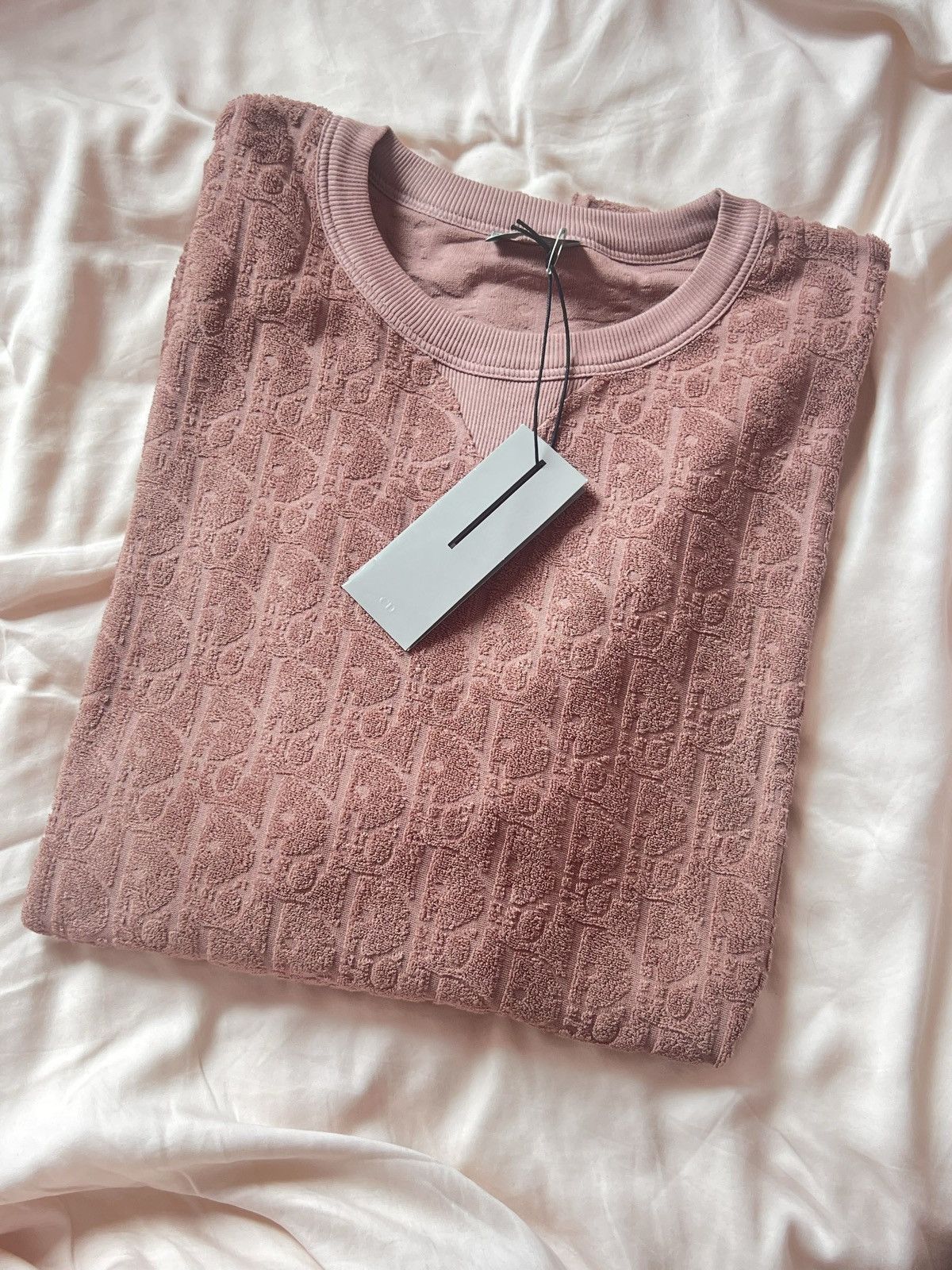 Dior × Kim Jones 🔥 Dior Essential Oblique Terry Cotton Relaxed fit Top Size US XXL / EU 58 / 5 - 2 Thumbnail