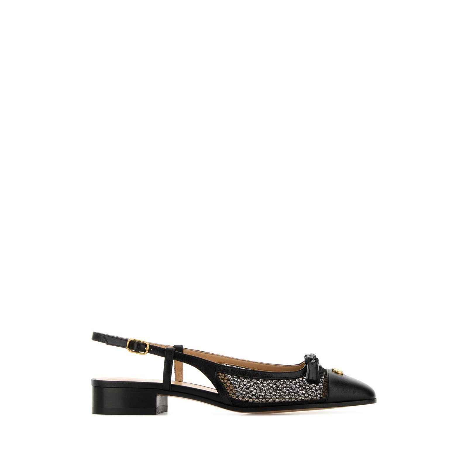 VALENTINO GARAVAN Black Ballet Flats New (Women's size:11;)