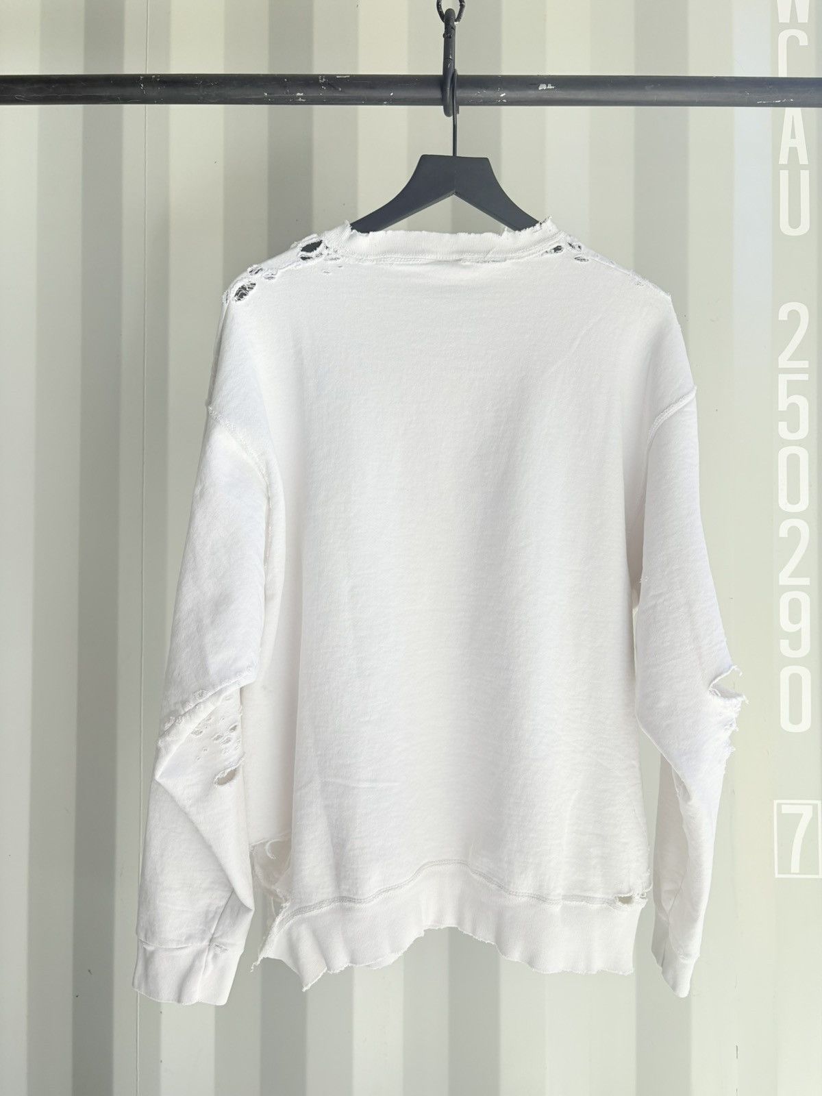 Vintage Thrashed Sun Faded Distressed Sweater Grunge Size US XL / EU 56 / 4 - 5 Thumbnail