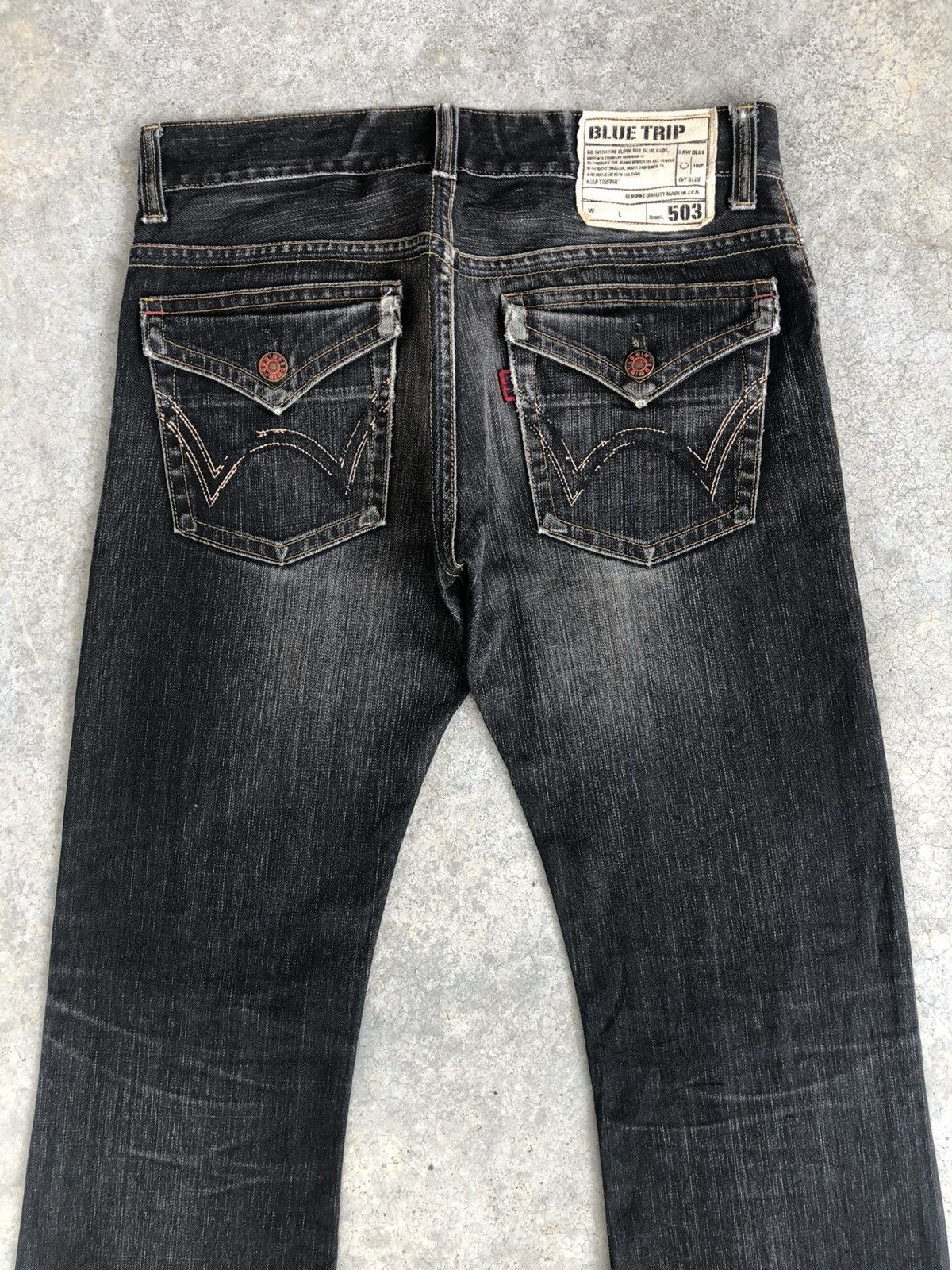 If Six Was Nine Japanese Edwin Flared Jeans Distressed Jeans Size US 32 / EU 48 - 8 Thumbnail