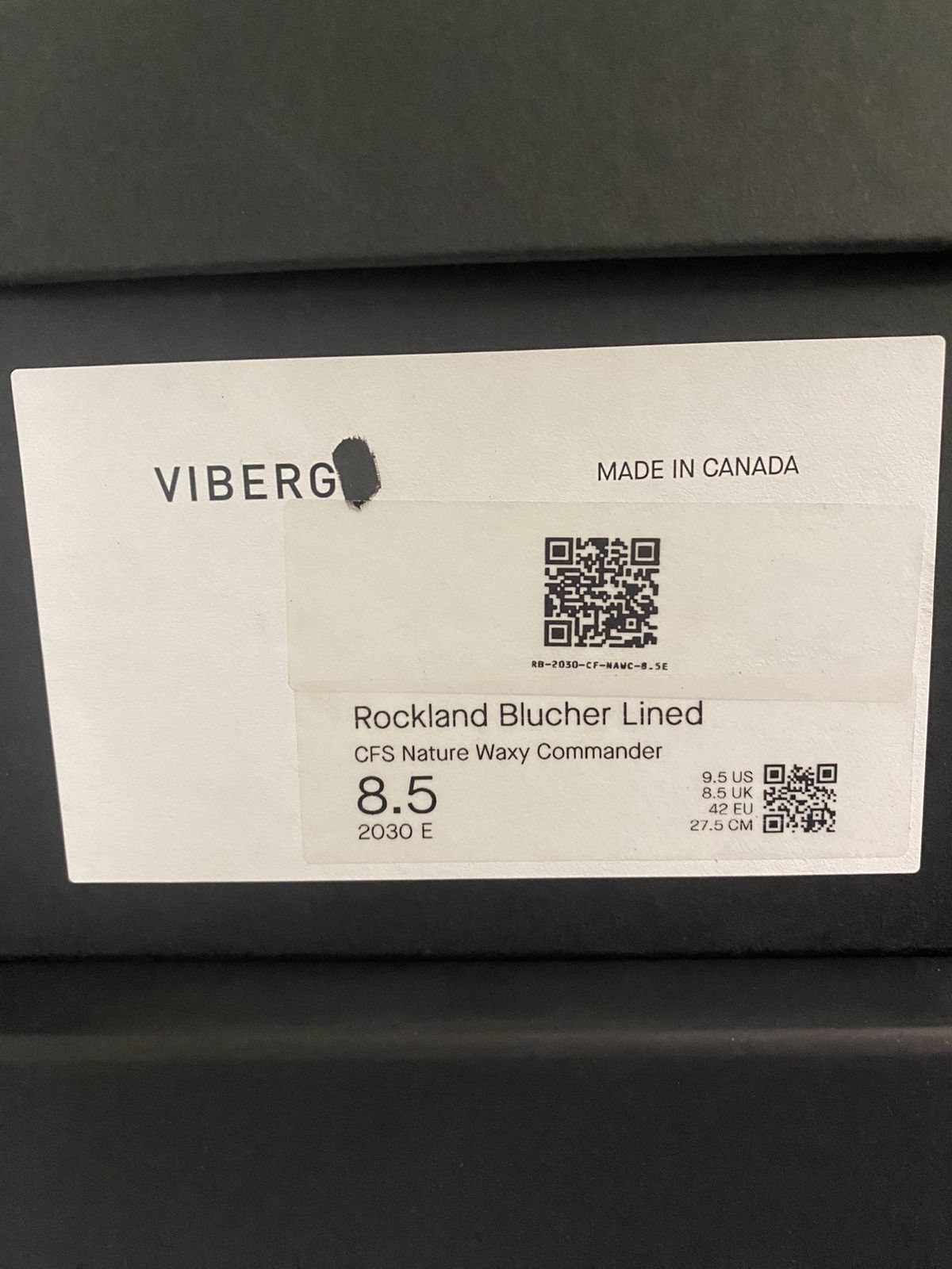 Viberg Rockland Blucher CFS Natural Waxed Commander