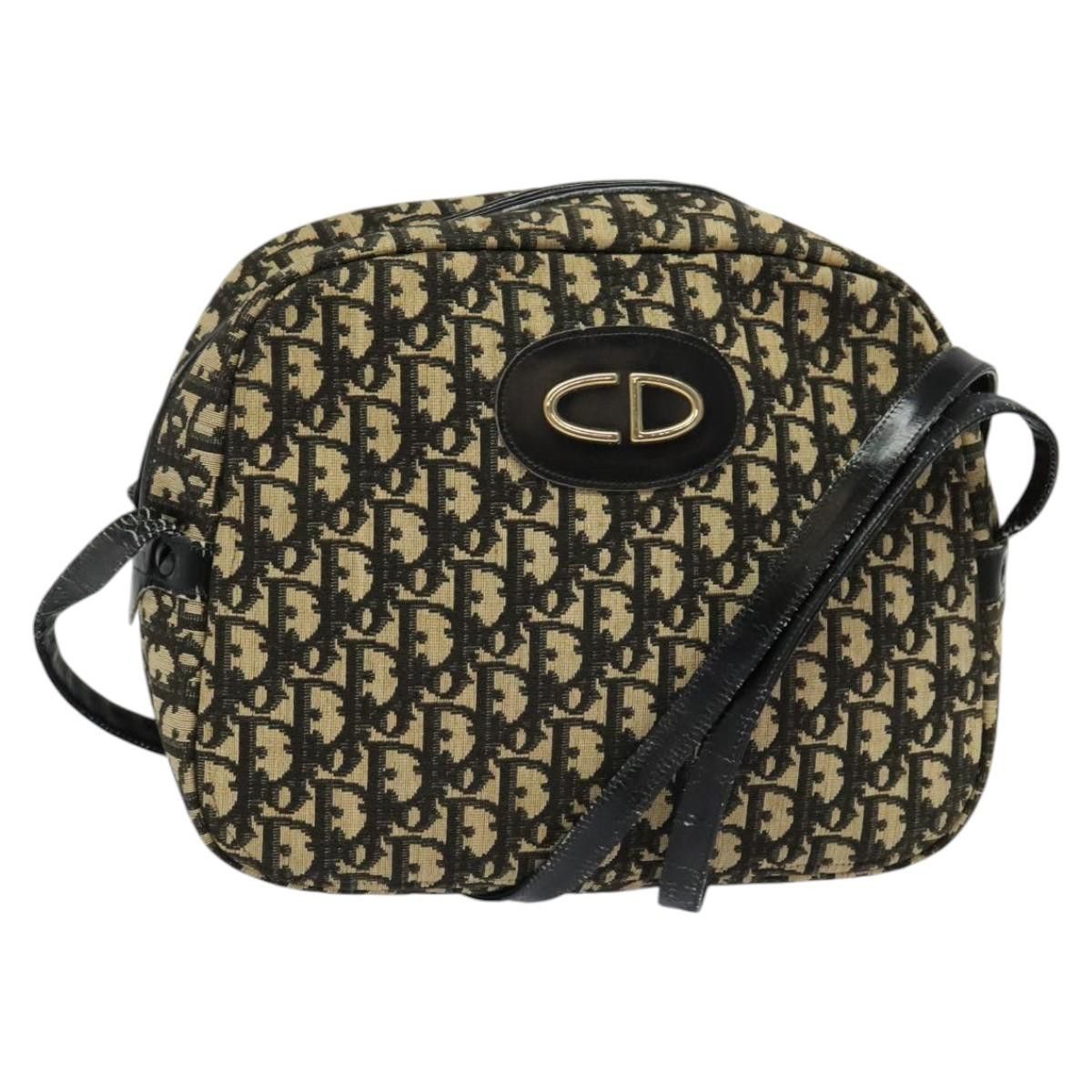 Dior DIOR Trotter Canvas Shoulder Bag Black Size ONE SIZE - 1 Thumbnail