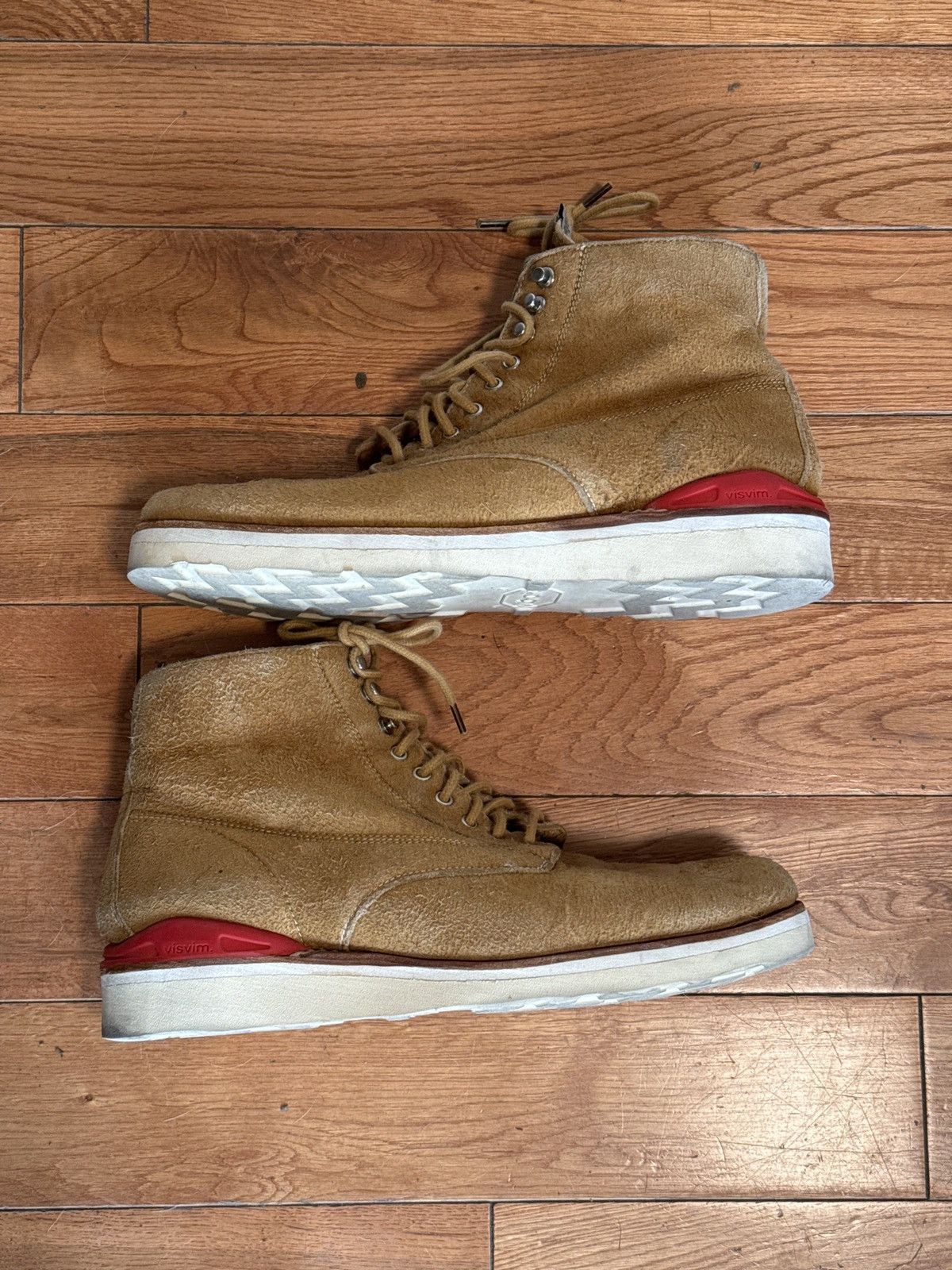 Visvim Virgil Boots in tan suede Size US 11 / EU 44 - 1 Thumbnail