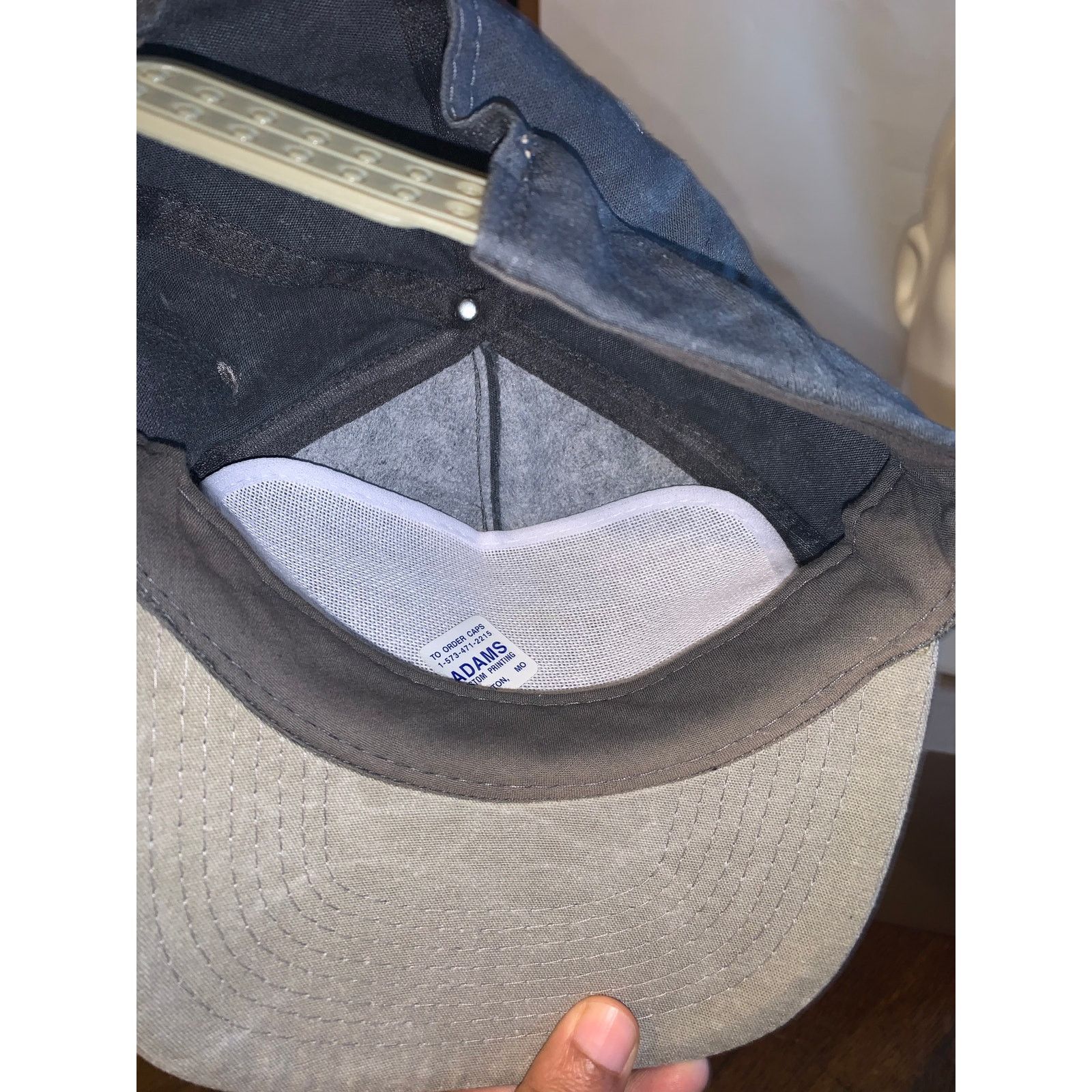 Cobra × Vintage First State Bank Snapback Hat Cobra Caps Gray Khaki Two Tone Size ONE SIZE - 6 Thumbnail