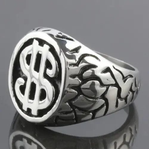 Vintage US Dollar Sign Ring 💲 Size ONE SIZE - 2 Thumbnail