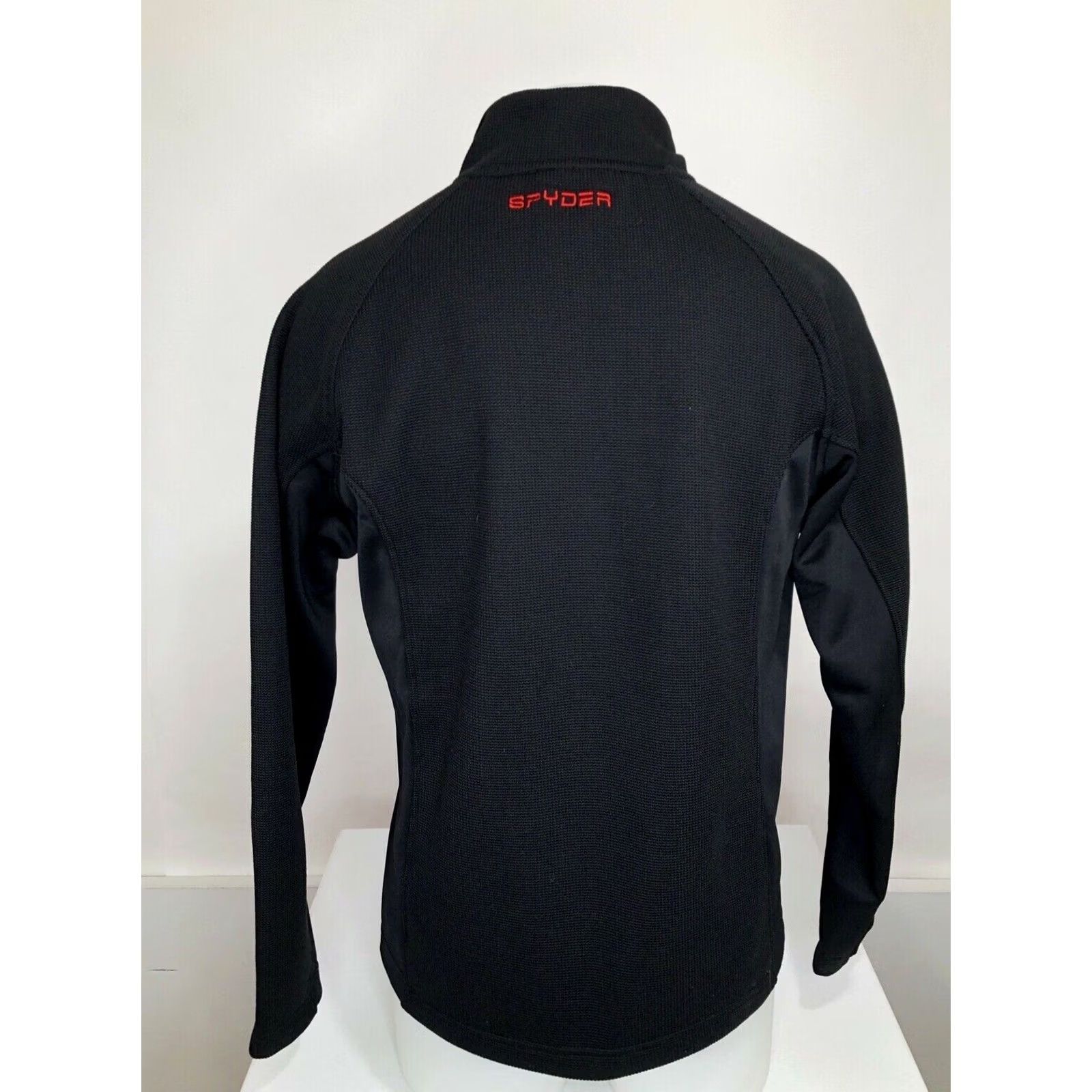 Spyder SPYDER Embroidered Md. Fleece Lined Sweater Jacket - EXCELLENT | Men | L | Black | Pullover Sweater Jacket | Ski Snowboard Theme Size US L / EU 52-54 / 3 - 4 Thumbnail