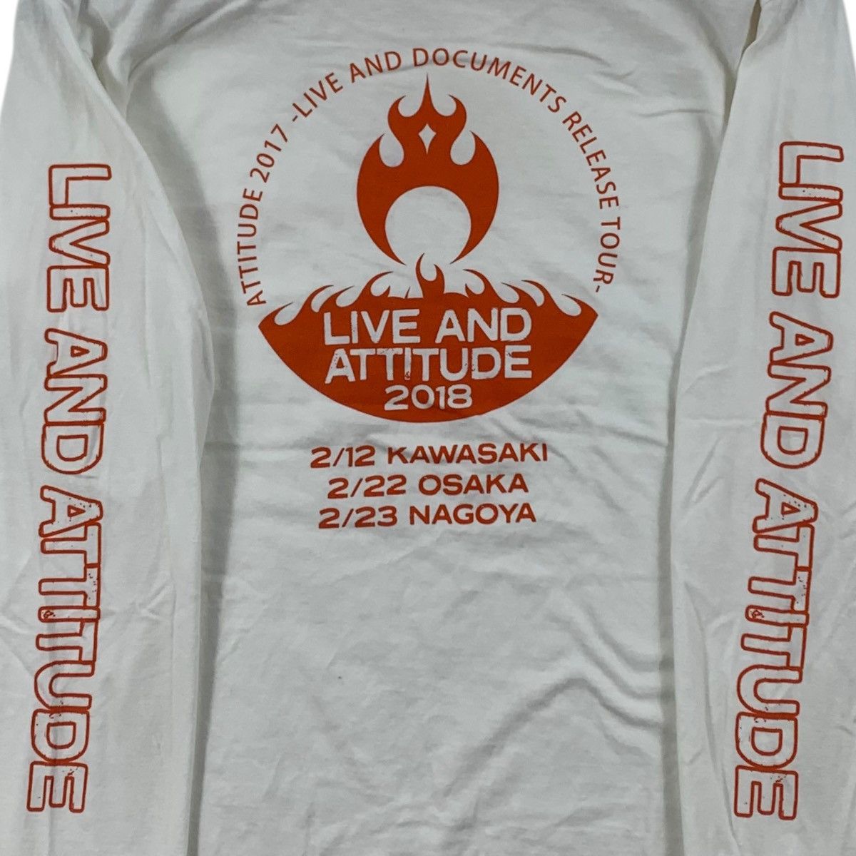 Japanese Brand LIVE And ATTITUDE ANTHEM 2018 Tour Japanese Band White Shirt Size US M / EU 48-50 / 2 - 5 Thumbnail