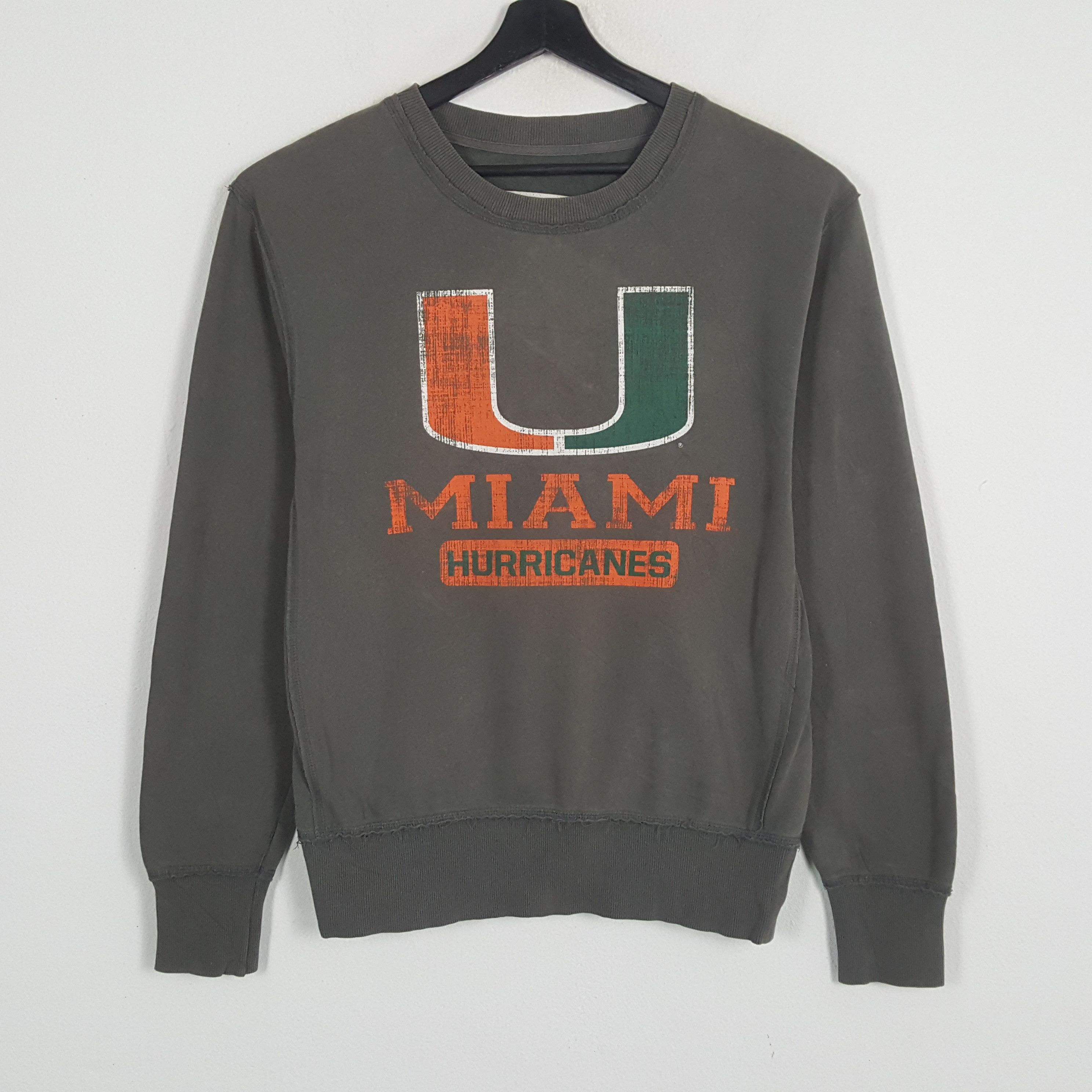 NFL × Vintage MIAMI HURRICANES NFL Football Team Sweatshirt Size US M / EU 48-50 / 2 - 1 Thumbnail