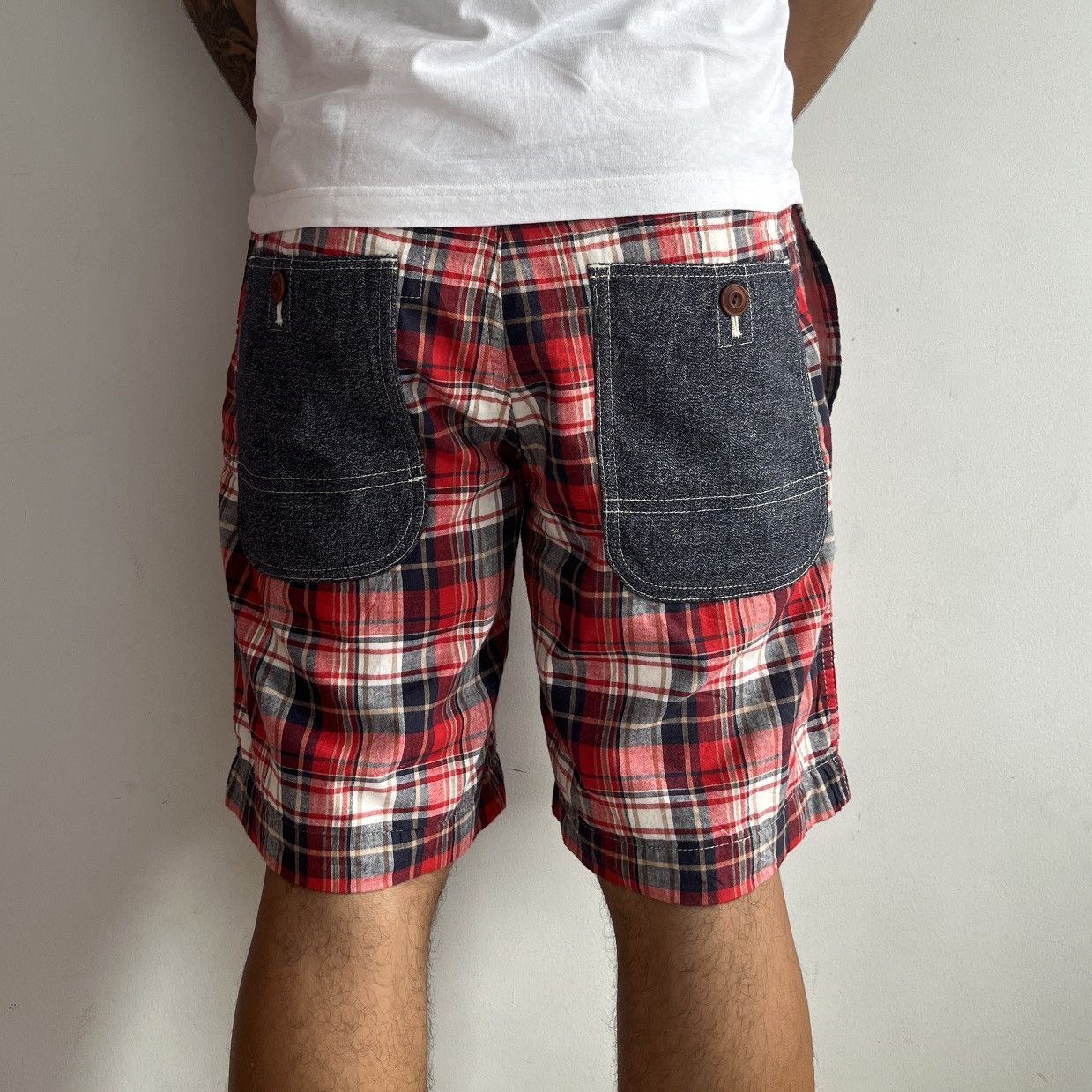 Comme des Garcons EYE Junya Watanabe Comme Des Garcons Plaid Shorts Size US 29 - 15 Thumbnail