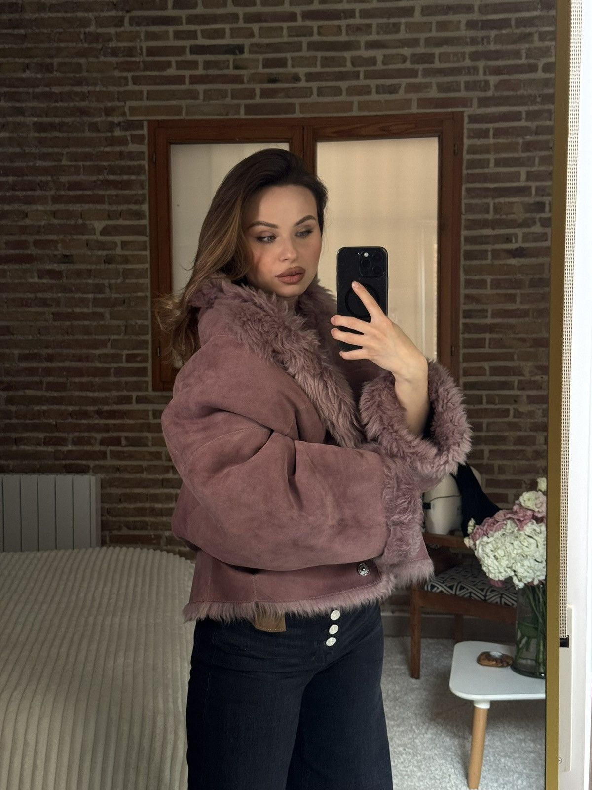 Other Furfurza Lambskin Shearling Jacket Size S / US 4 / IT 40 - 3 Thumbnail
