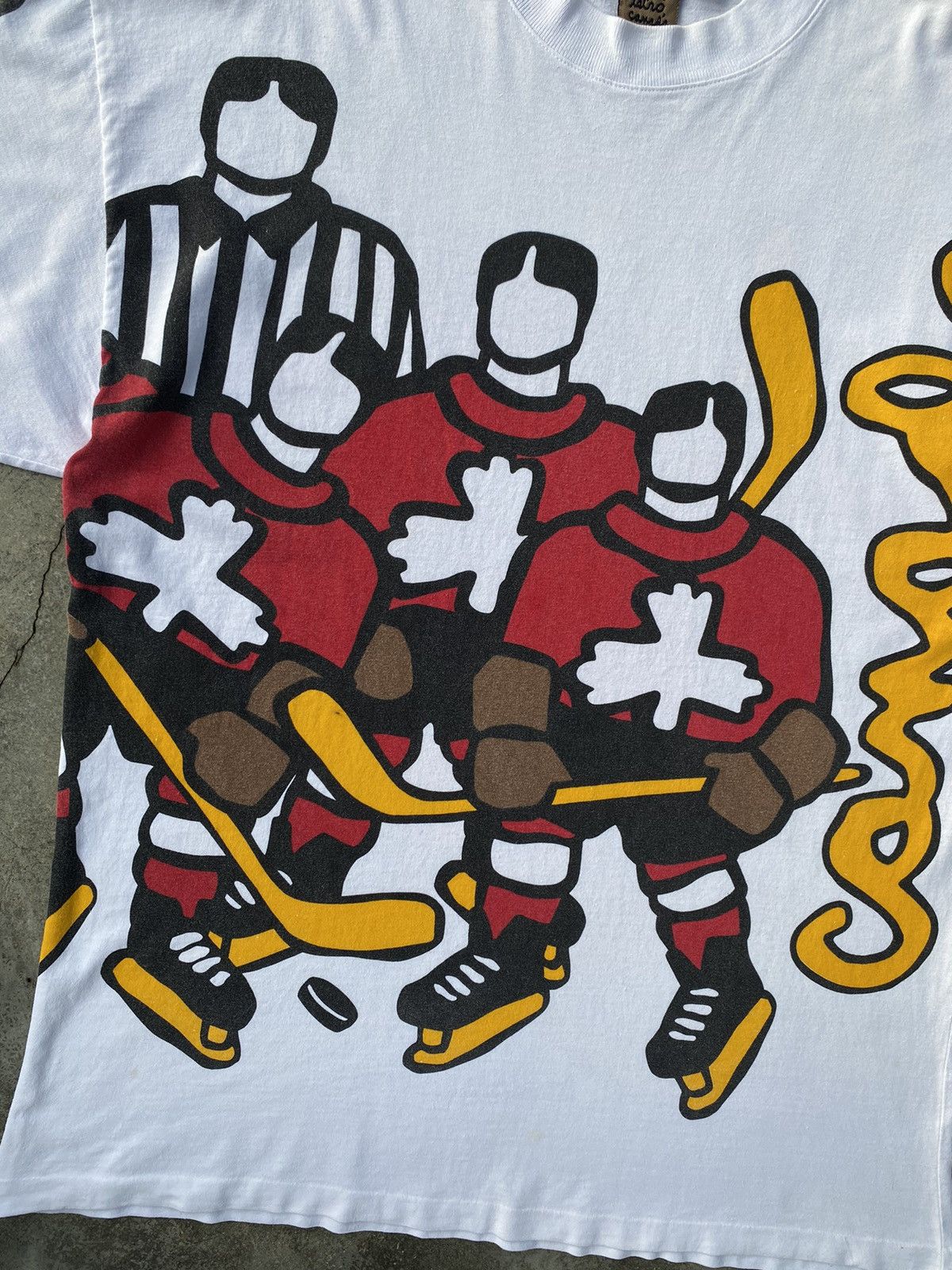 Vintage Sick🔥Vintage 90s Marc Tetro Canada Art Tees Size US XL / EU 56 / 4 - 3 Thumbnail